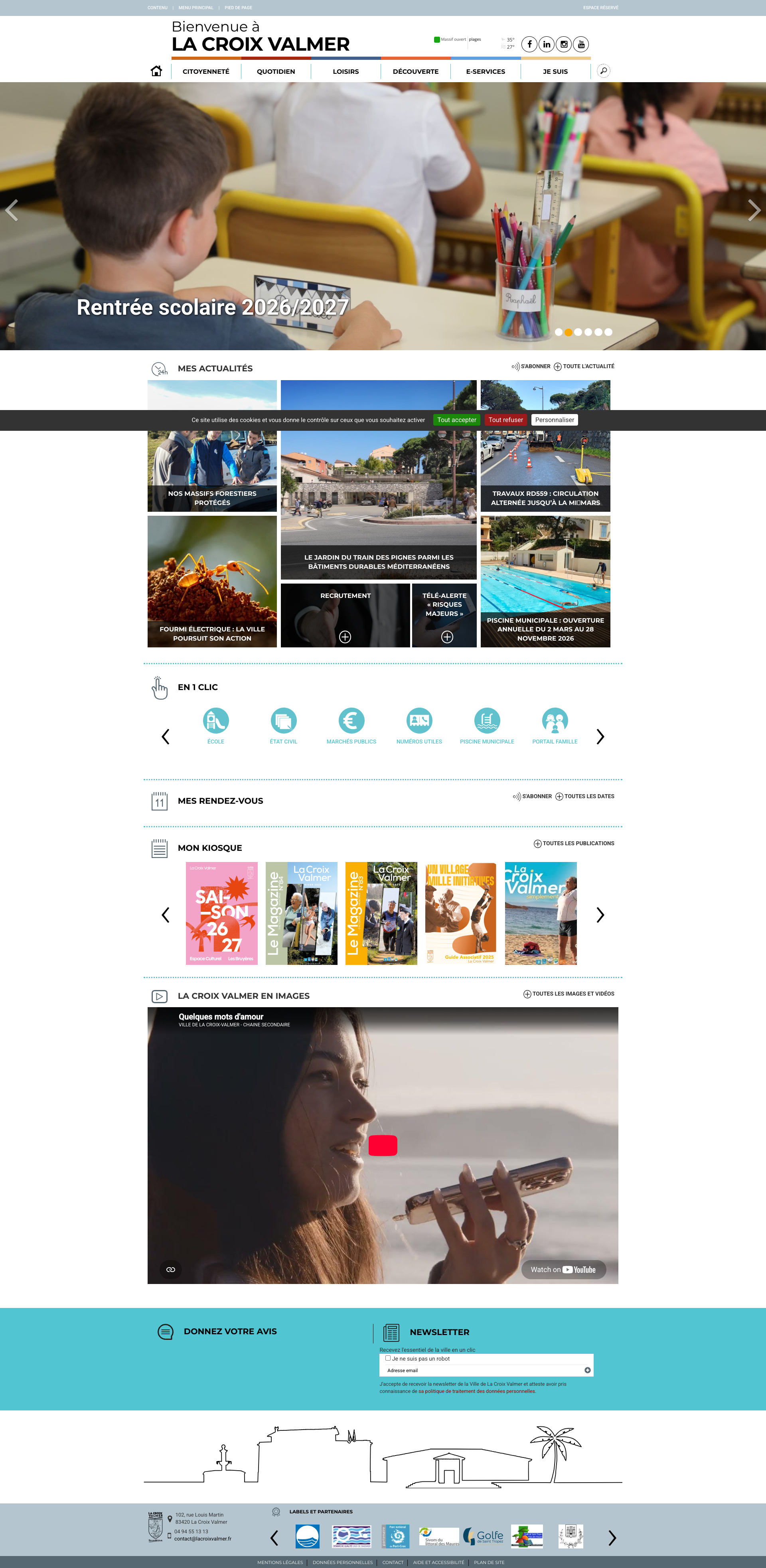 Aperçu du site