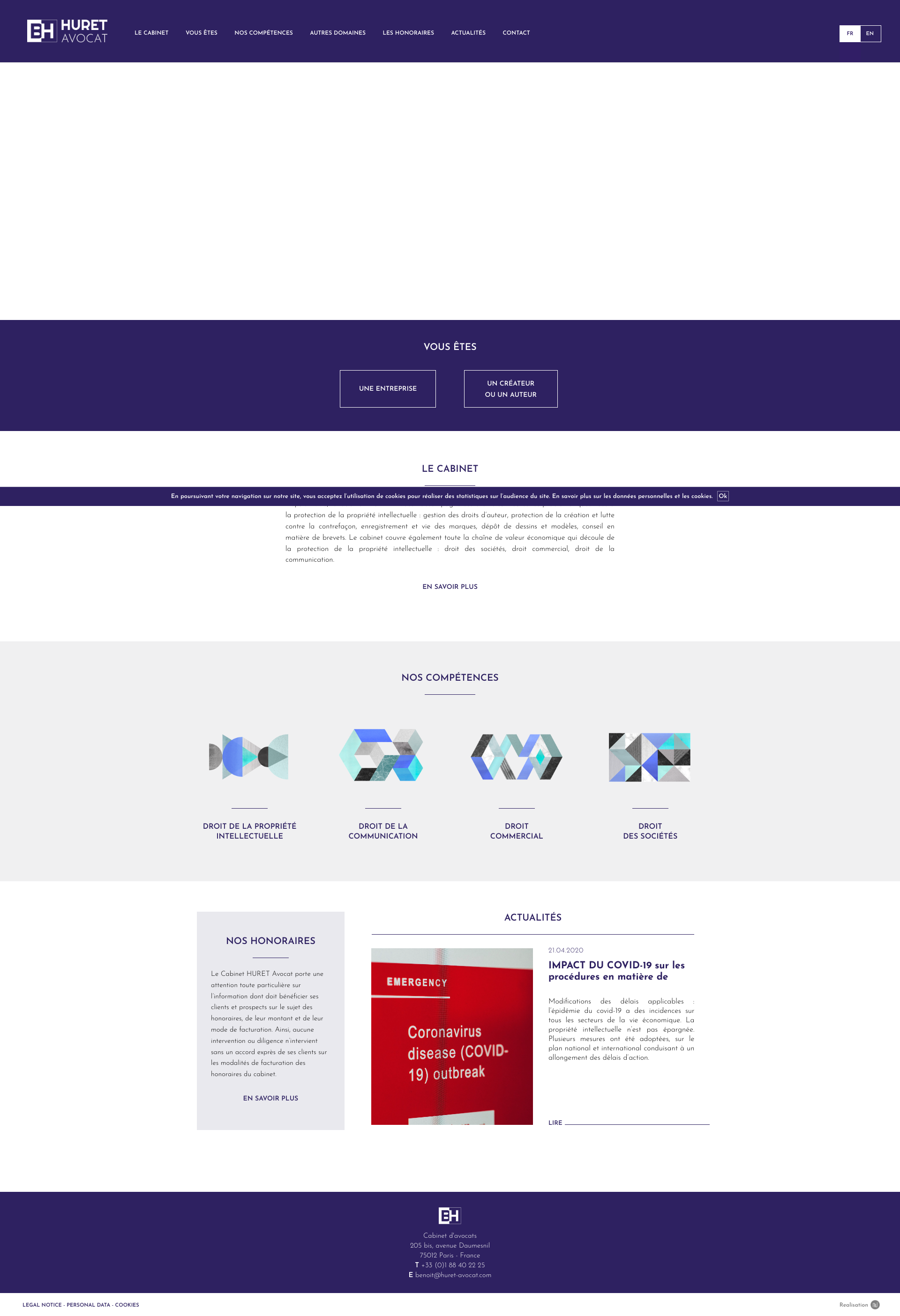 Aperçu du site