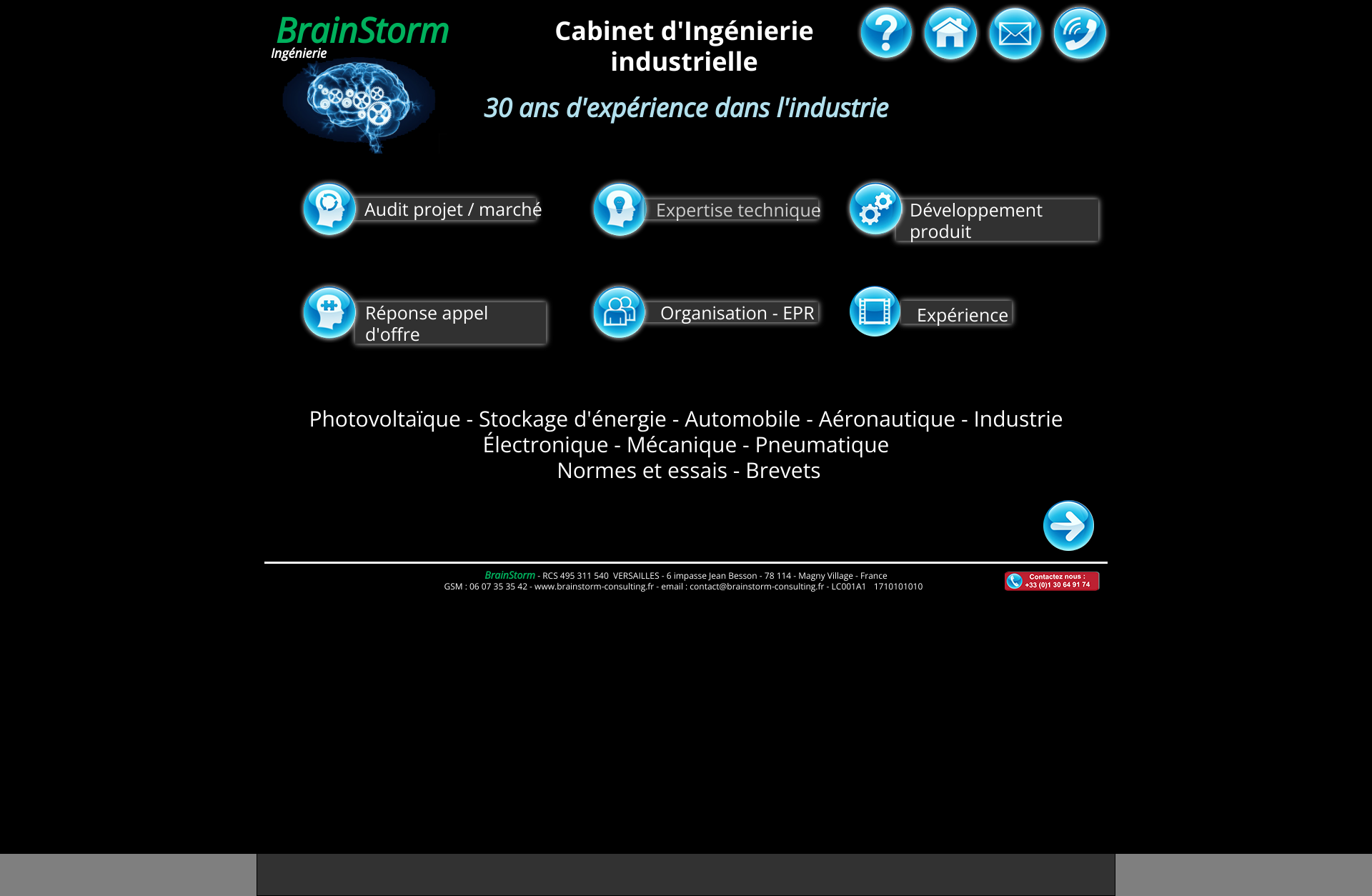Aperçu du site