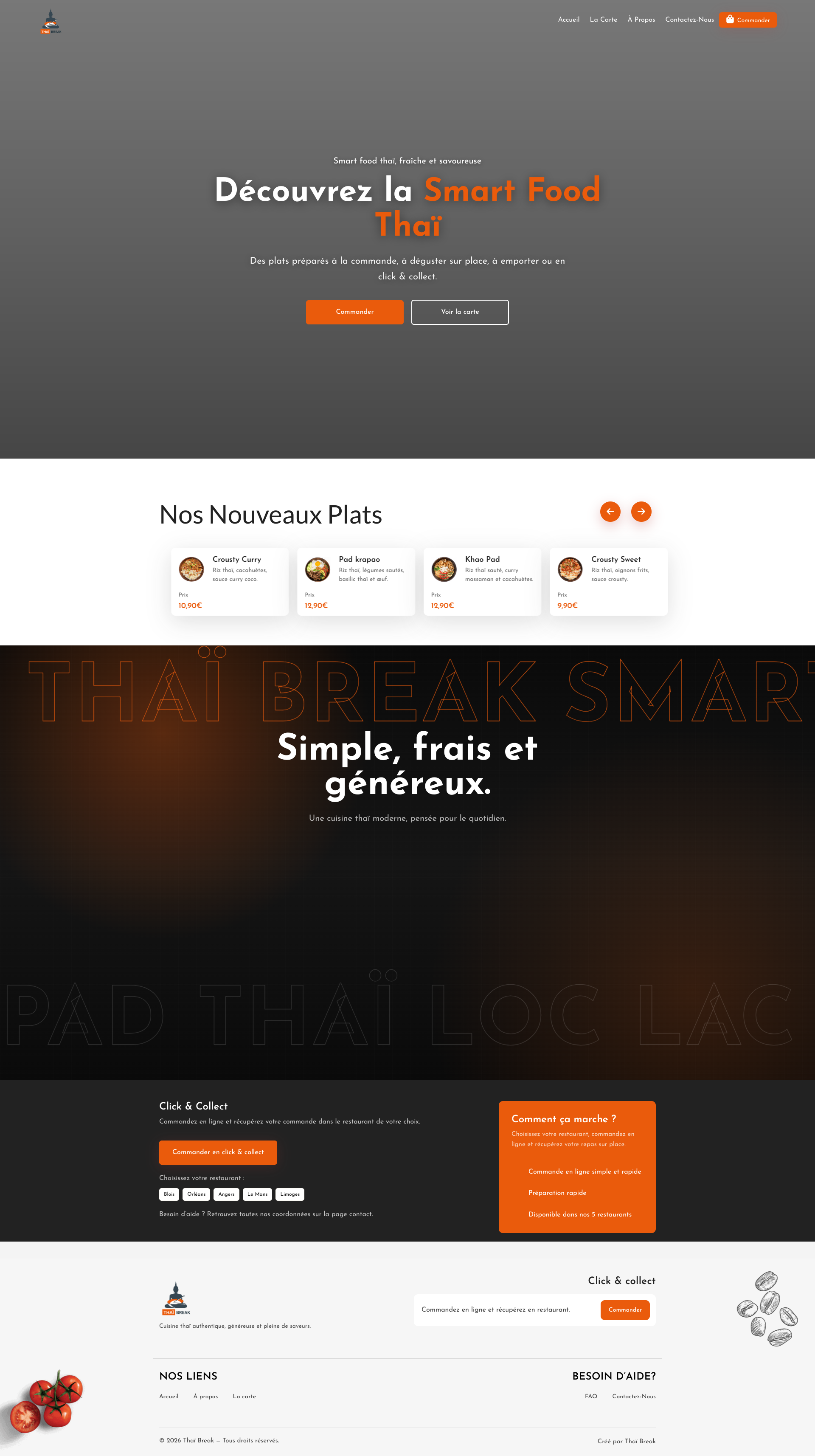 Aperçu du site