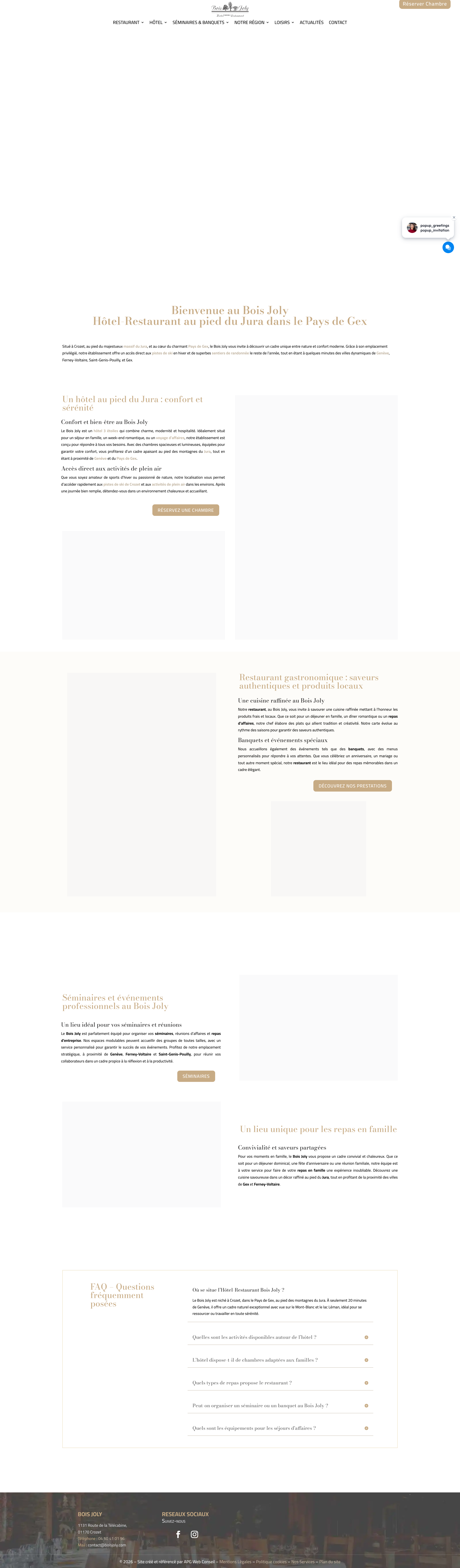 Aperçu du site
