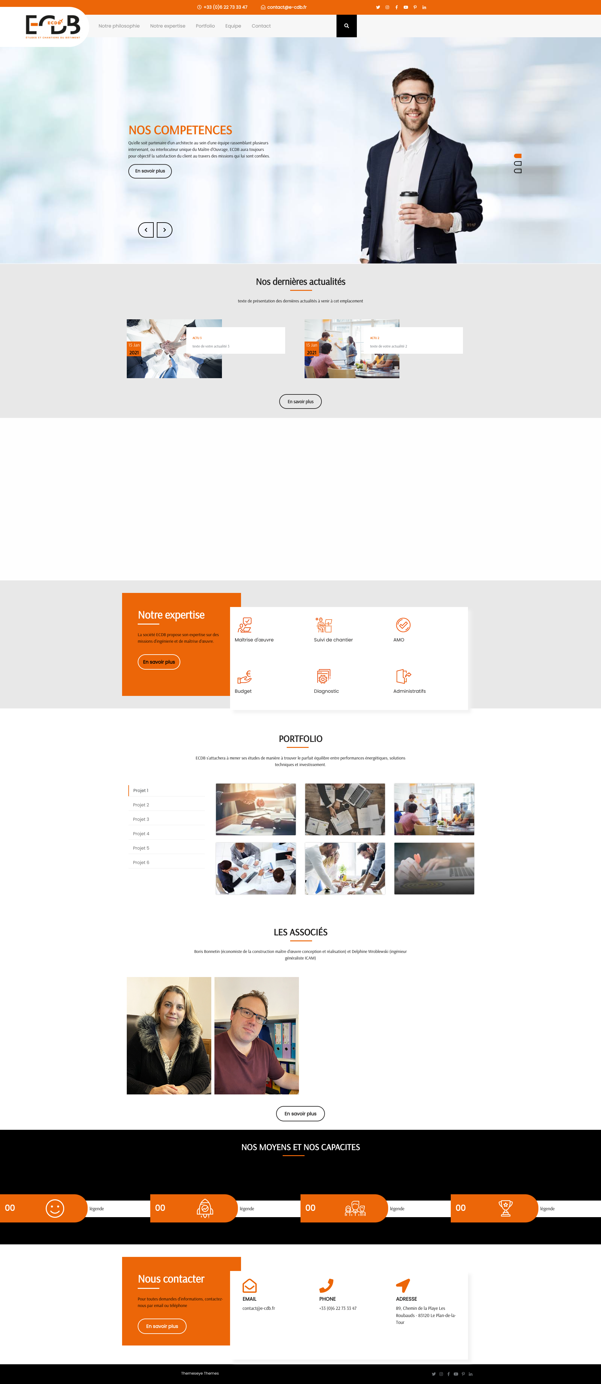 Aperçu du site