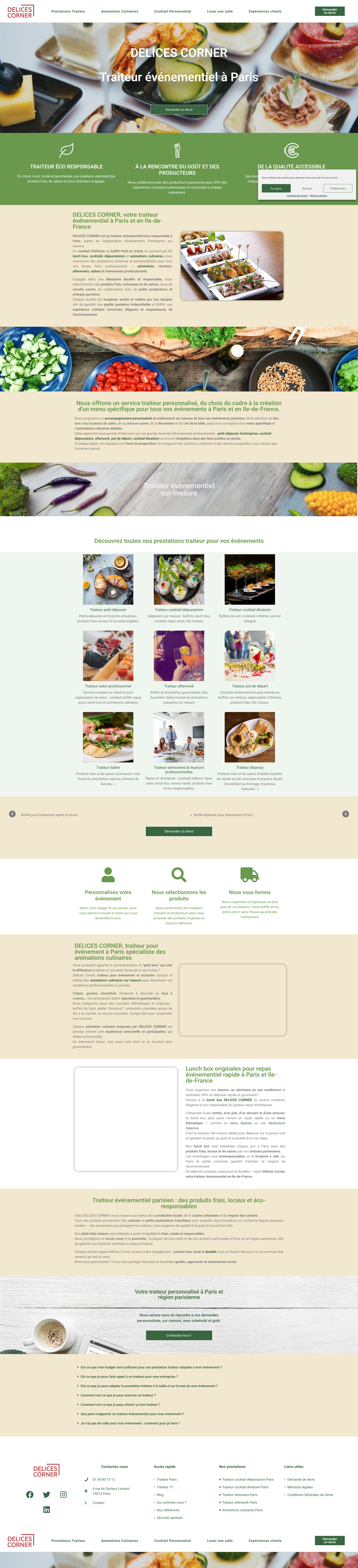 Aperçu du site
