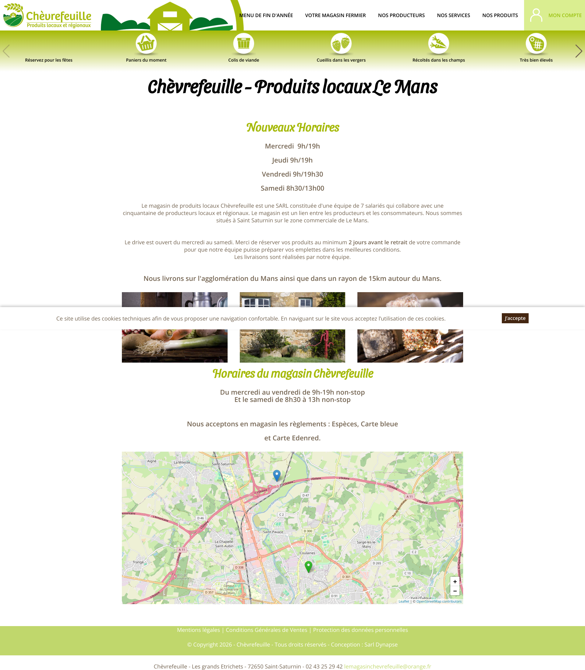 Aperçu du site