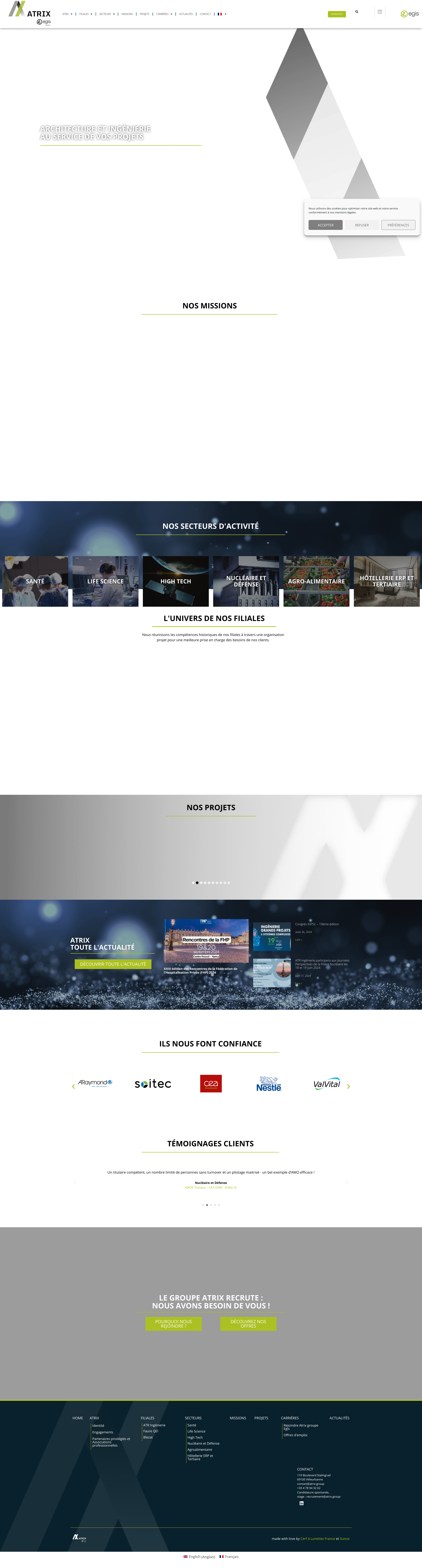 Aperçu du site