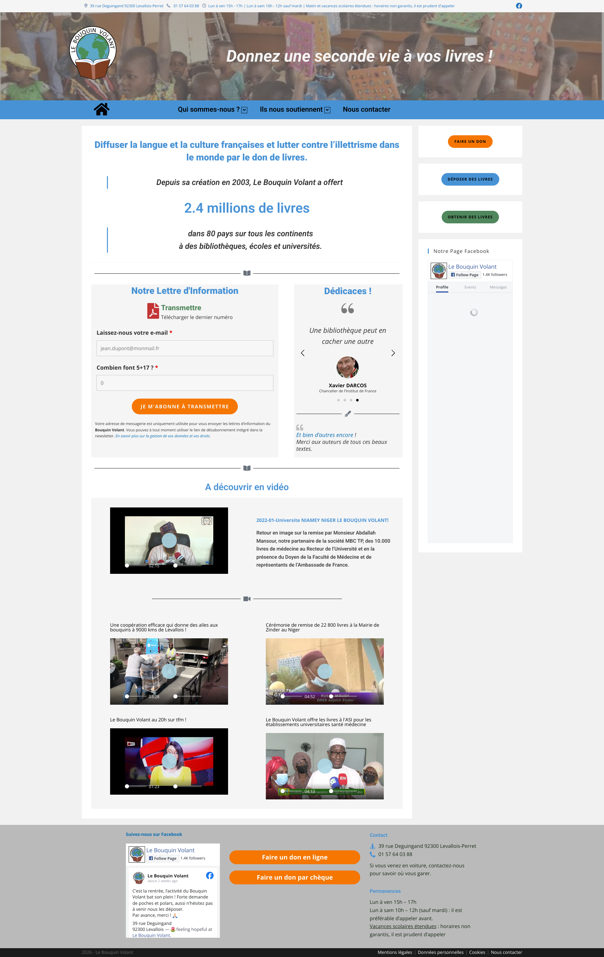 Aperçu du site