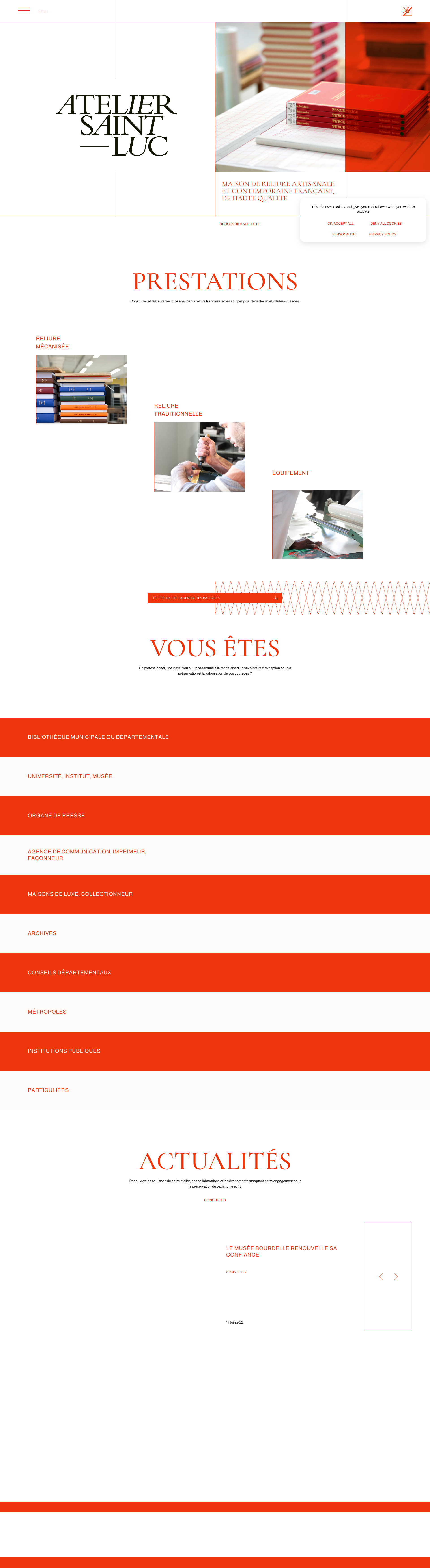Aperçu du site