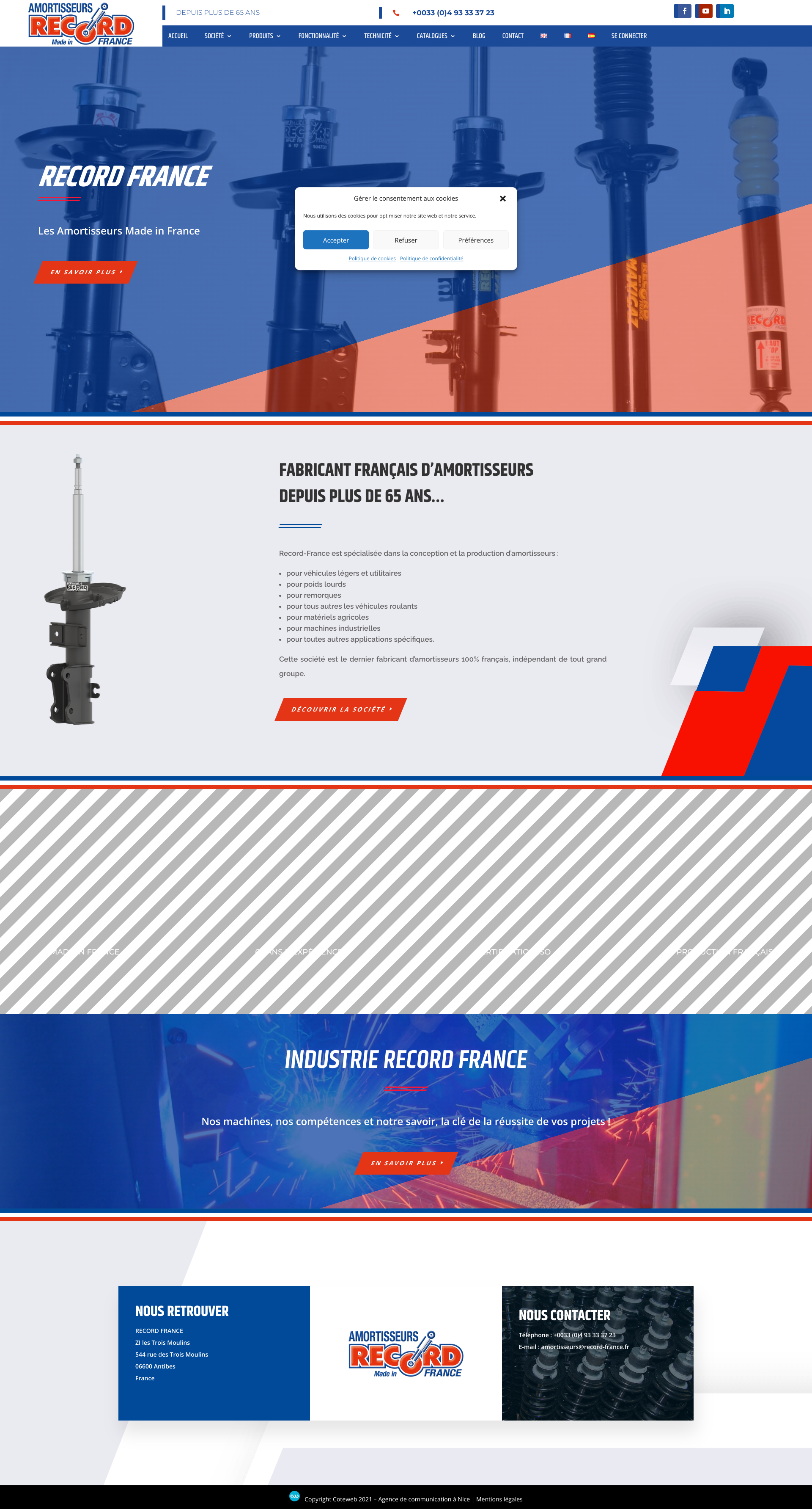 Aperçu du site