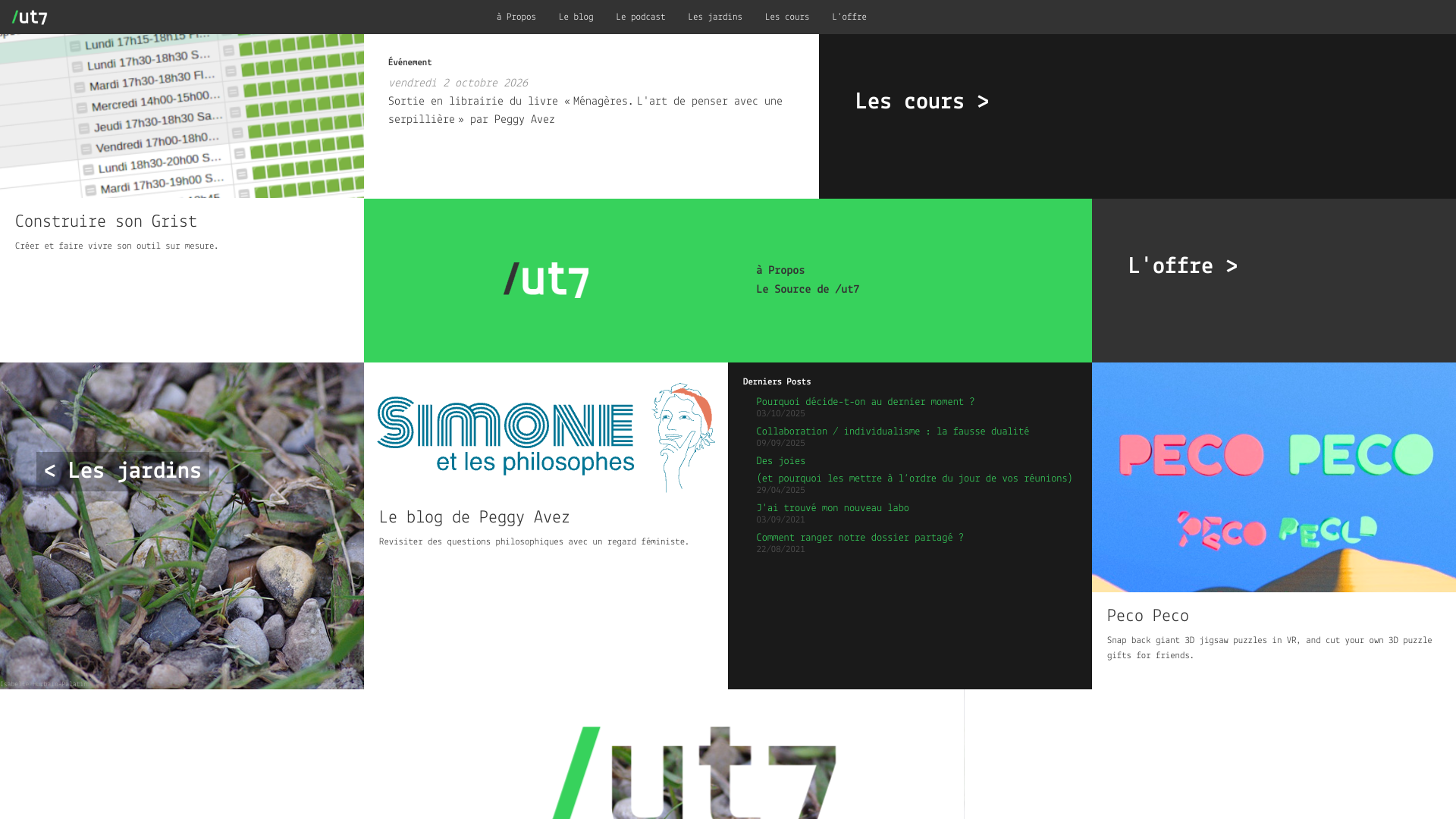 Aperçu du site