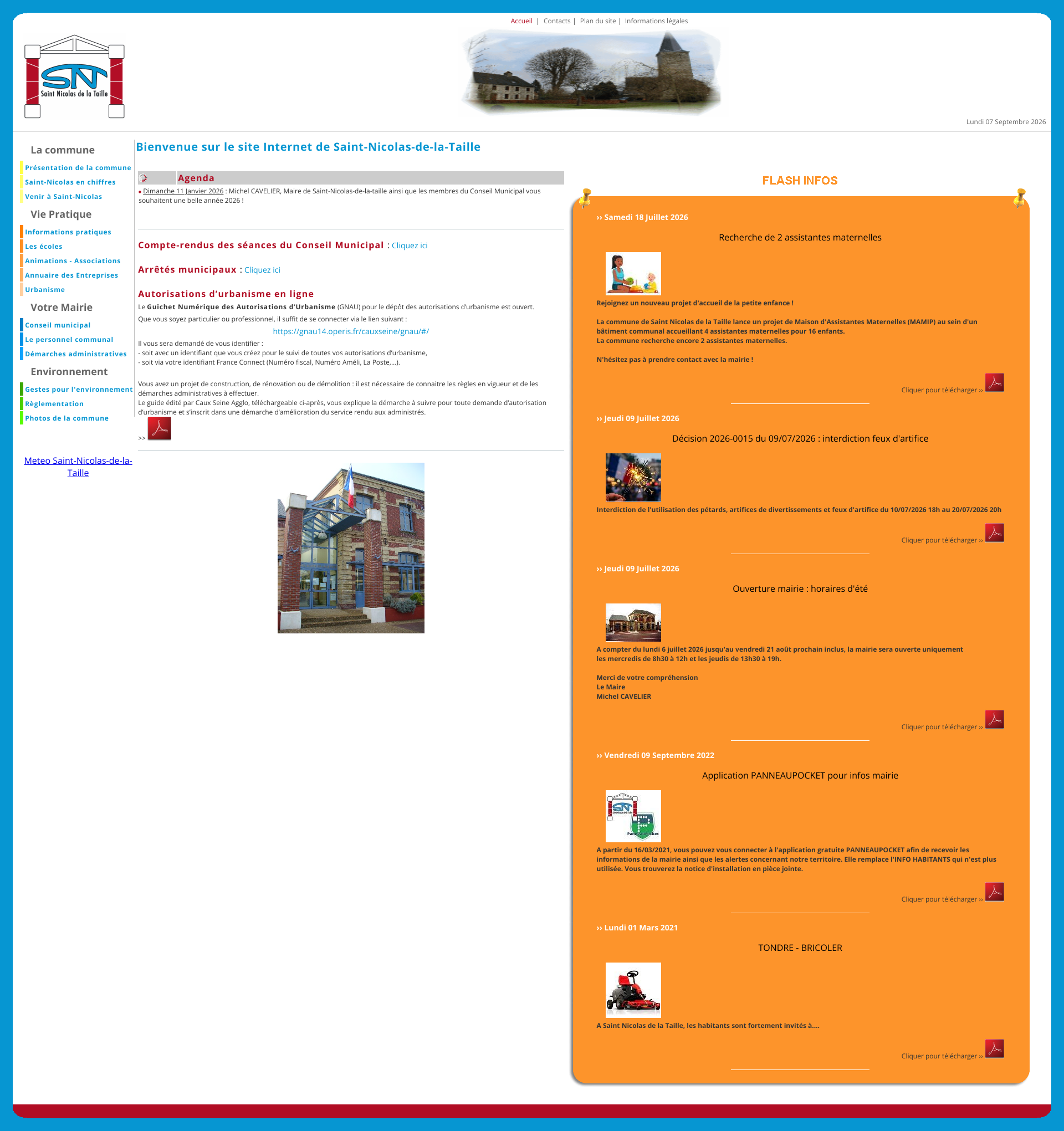 Aperçu du site