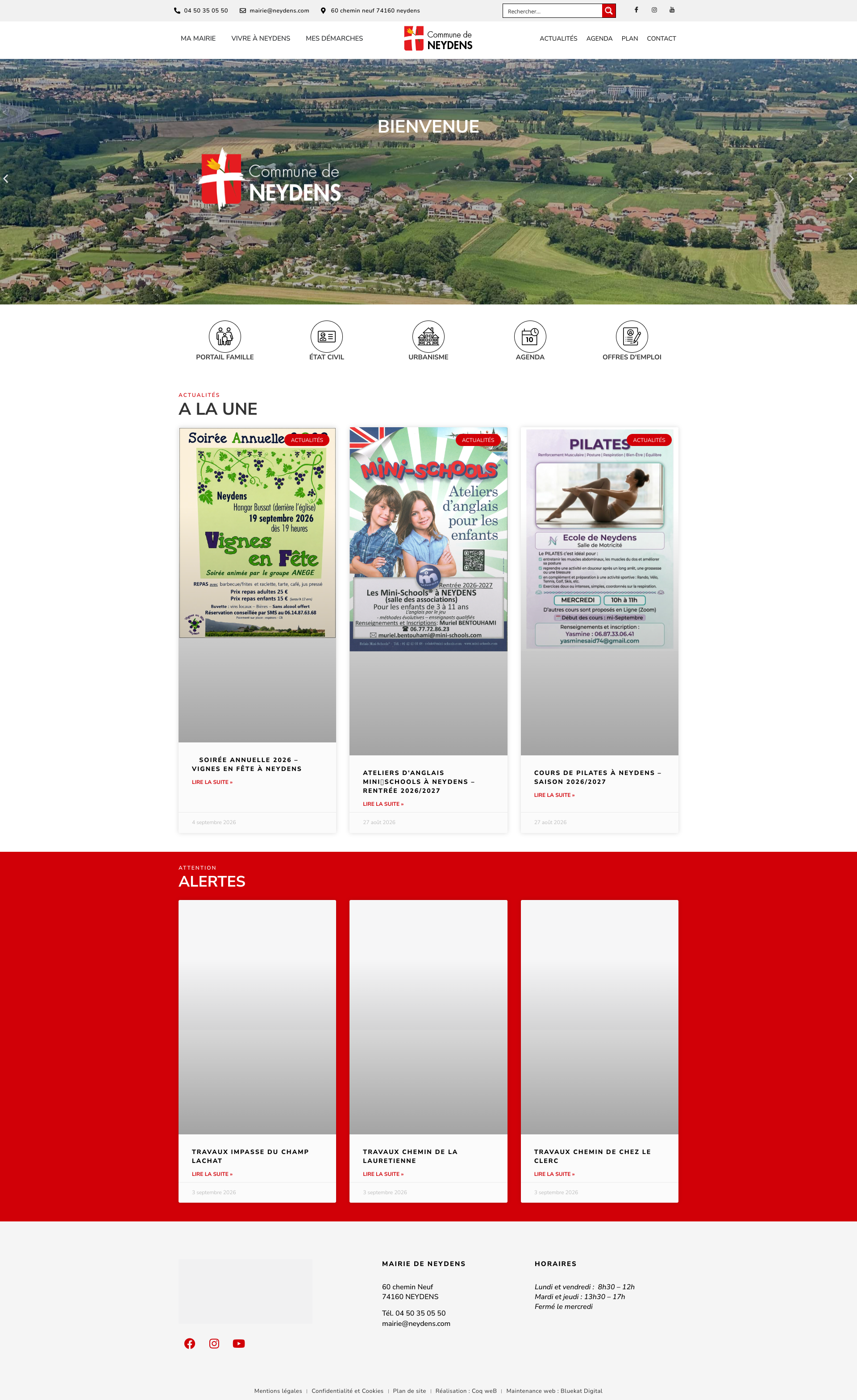 Aperçu du site