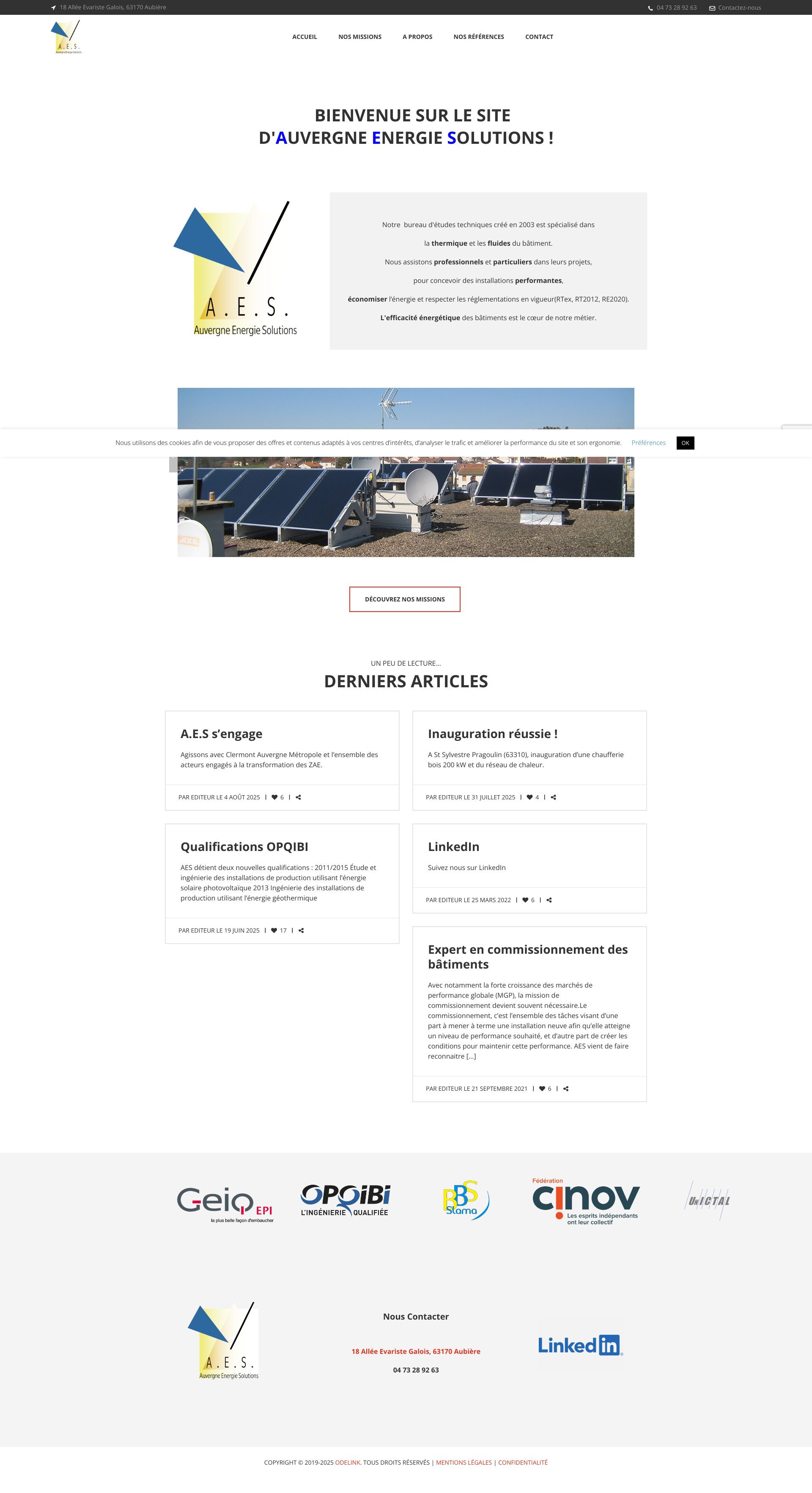 Aperçu du site