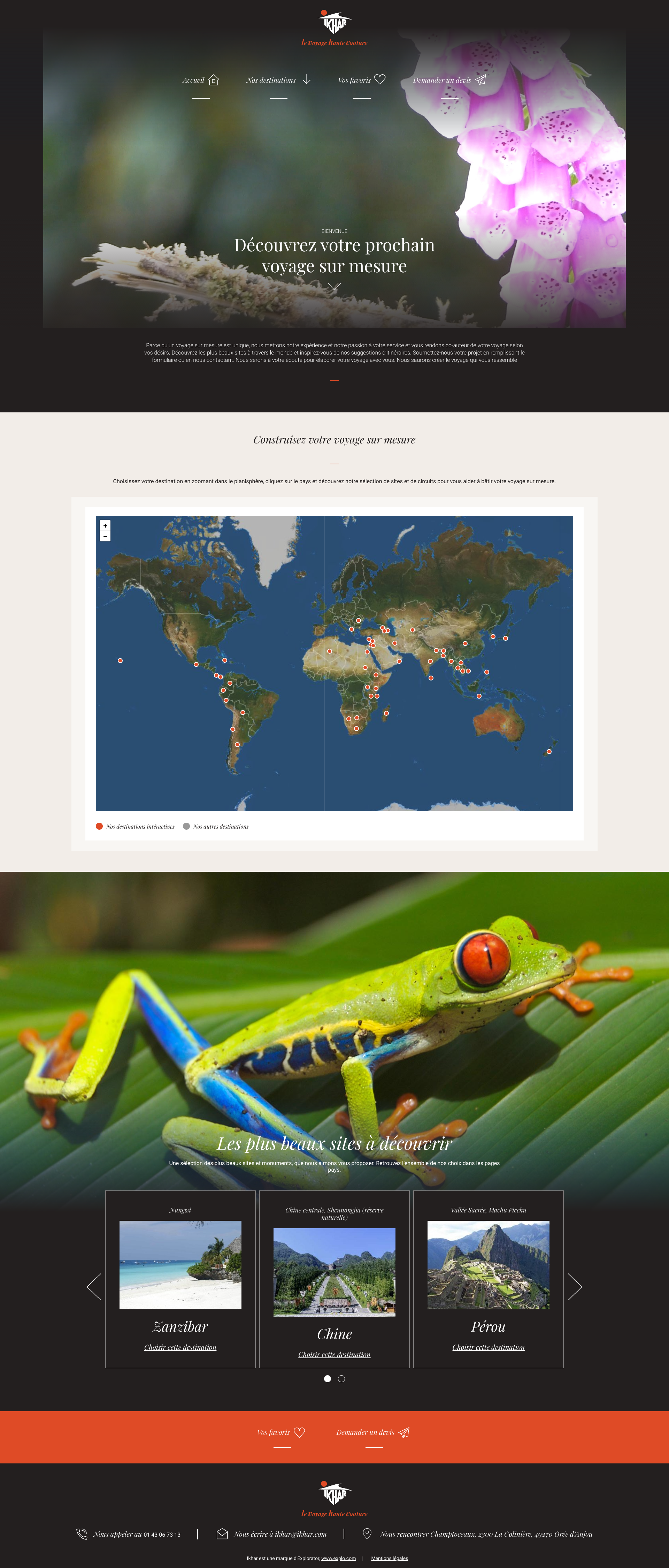 Aperçu du site