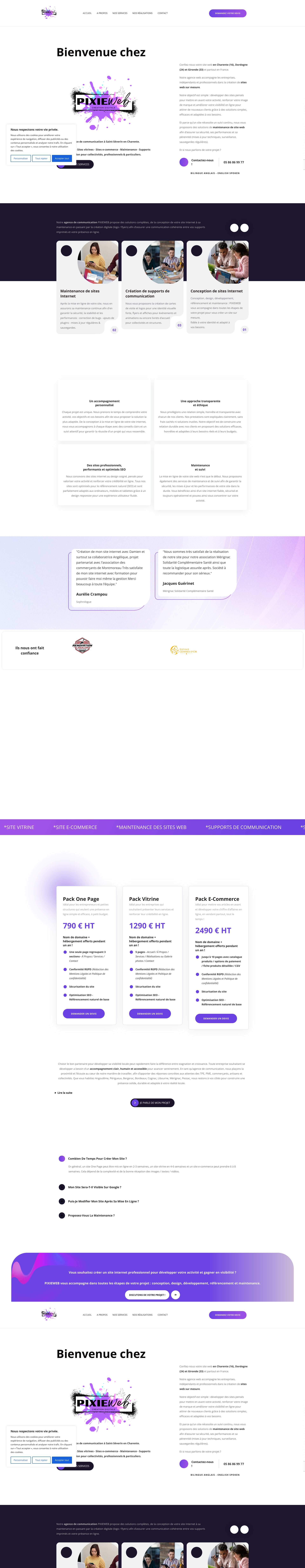 Aperçu du site