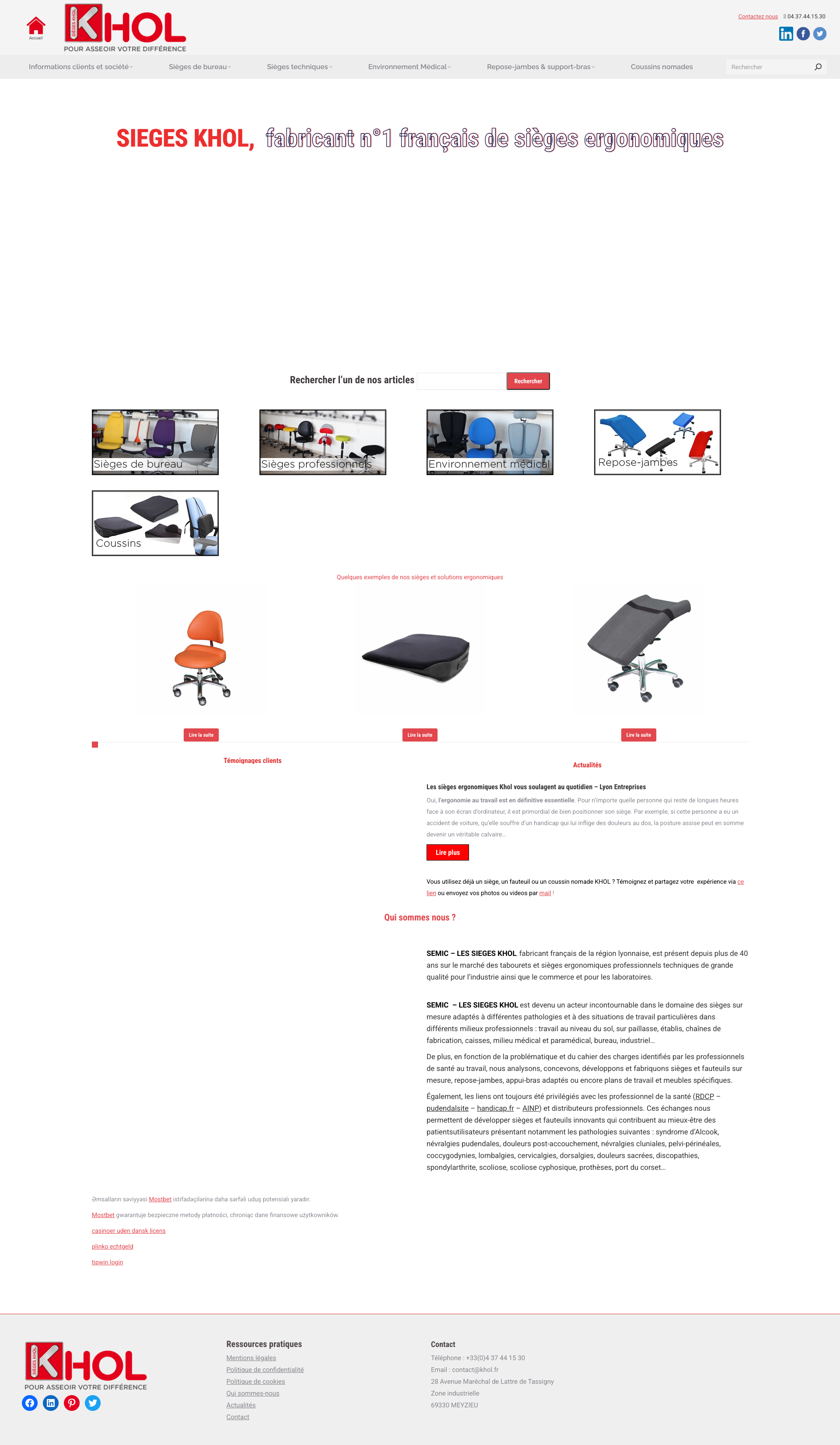 Aperçu du site