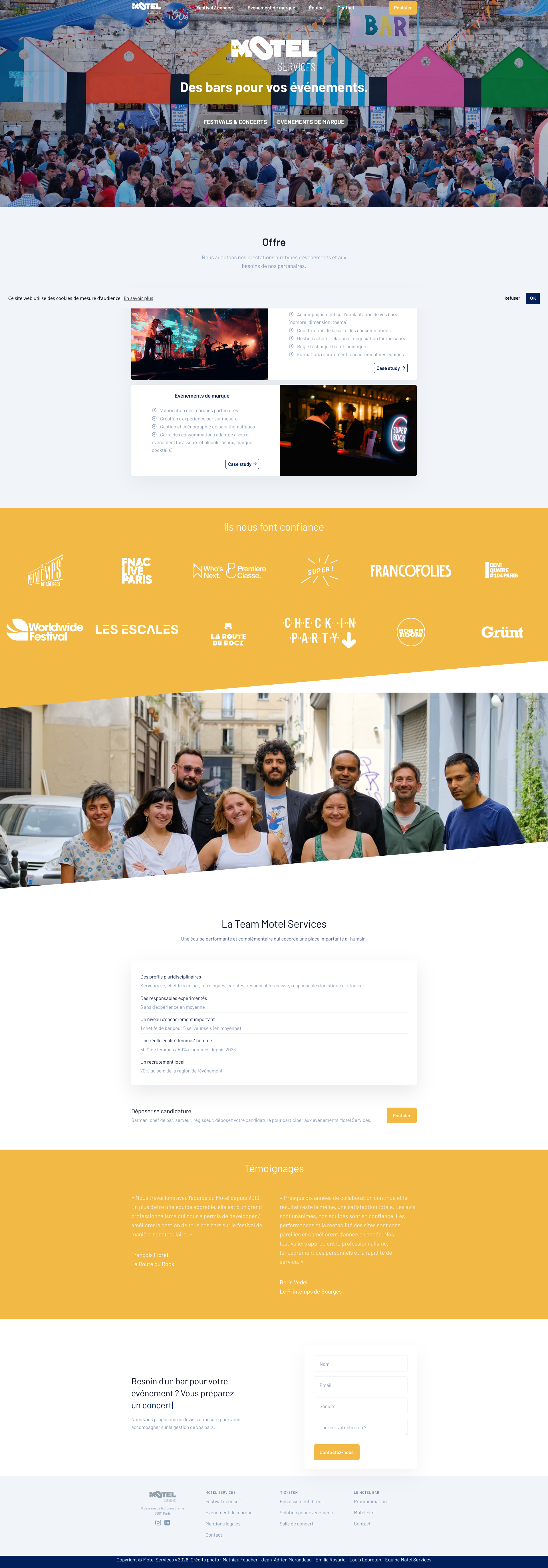 Aperçu du site