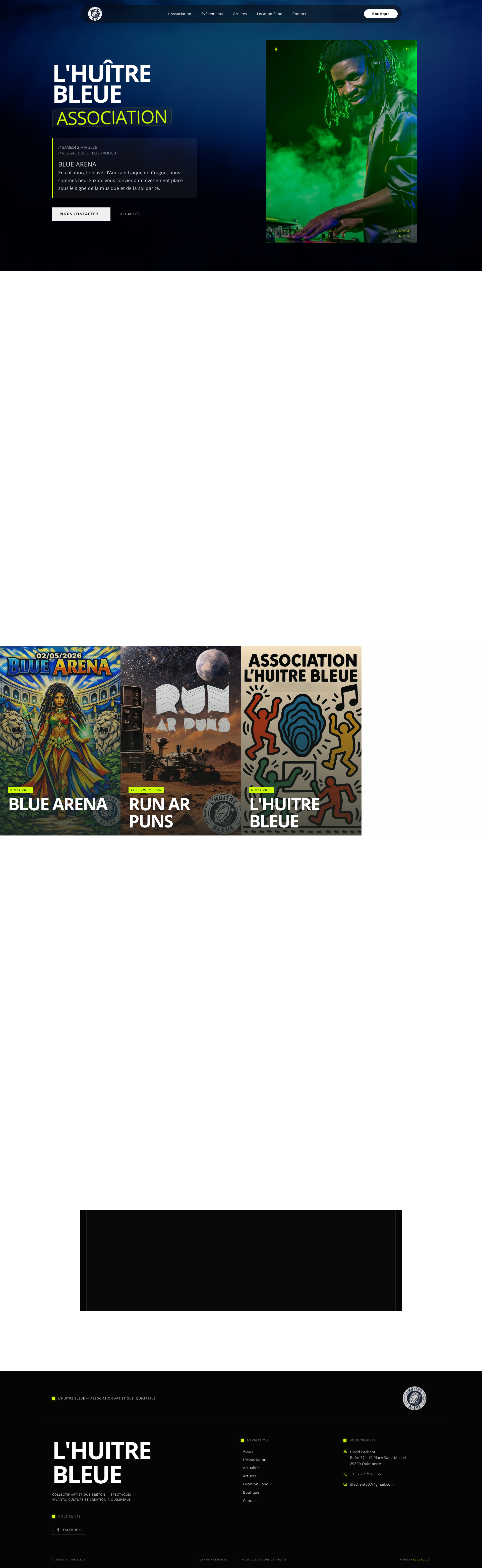 Aperçu du site
