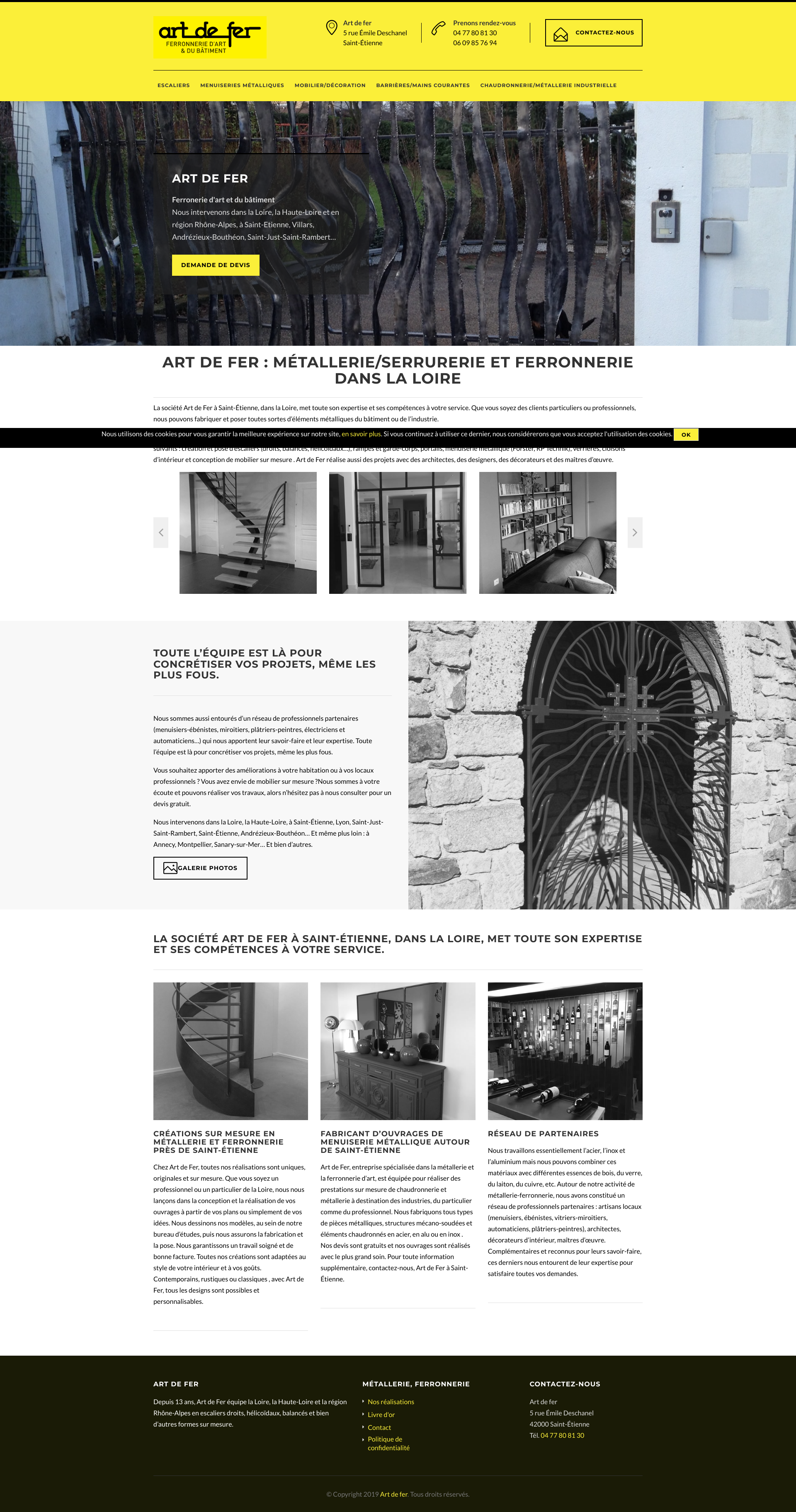Aperçu du site