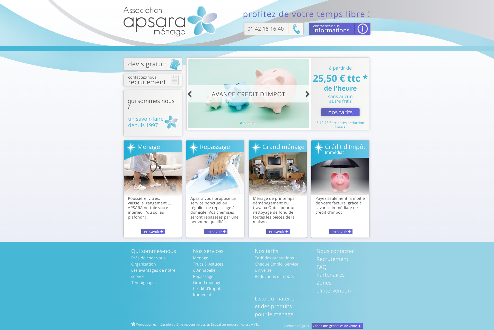 Aperçu du site