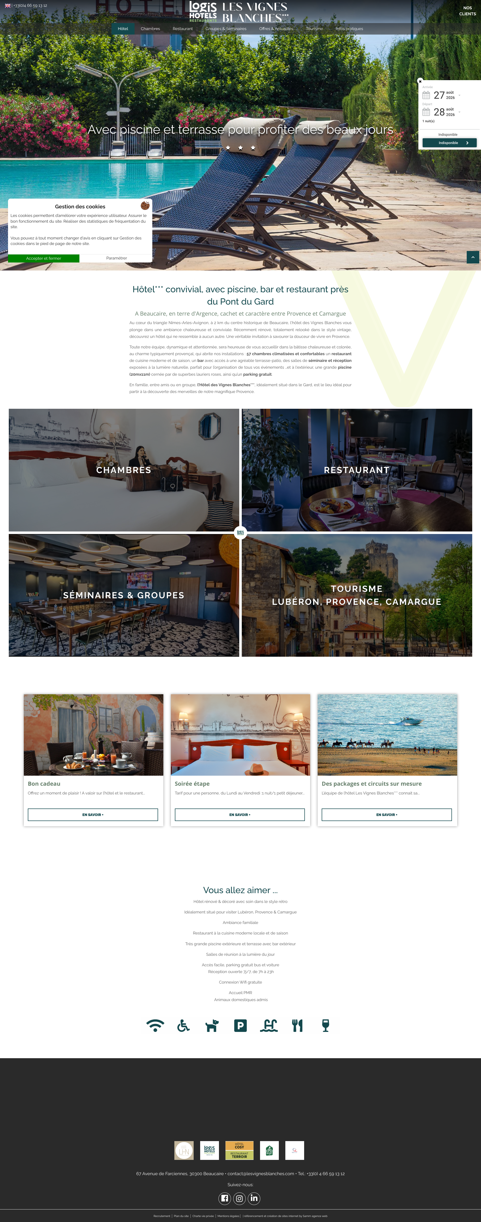 Aperçu du site