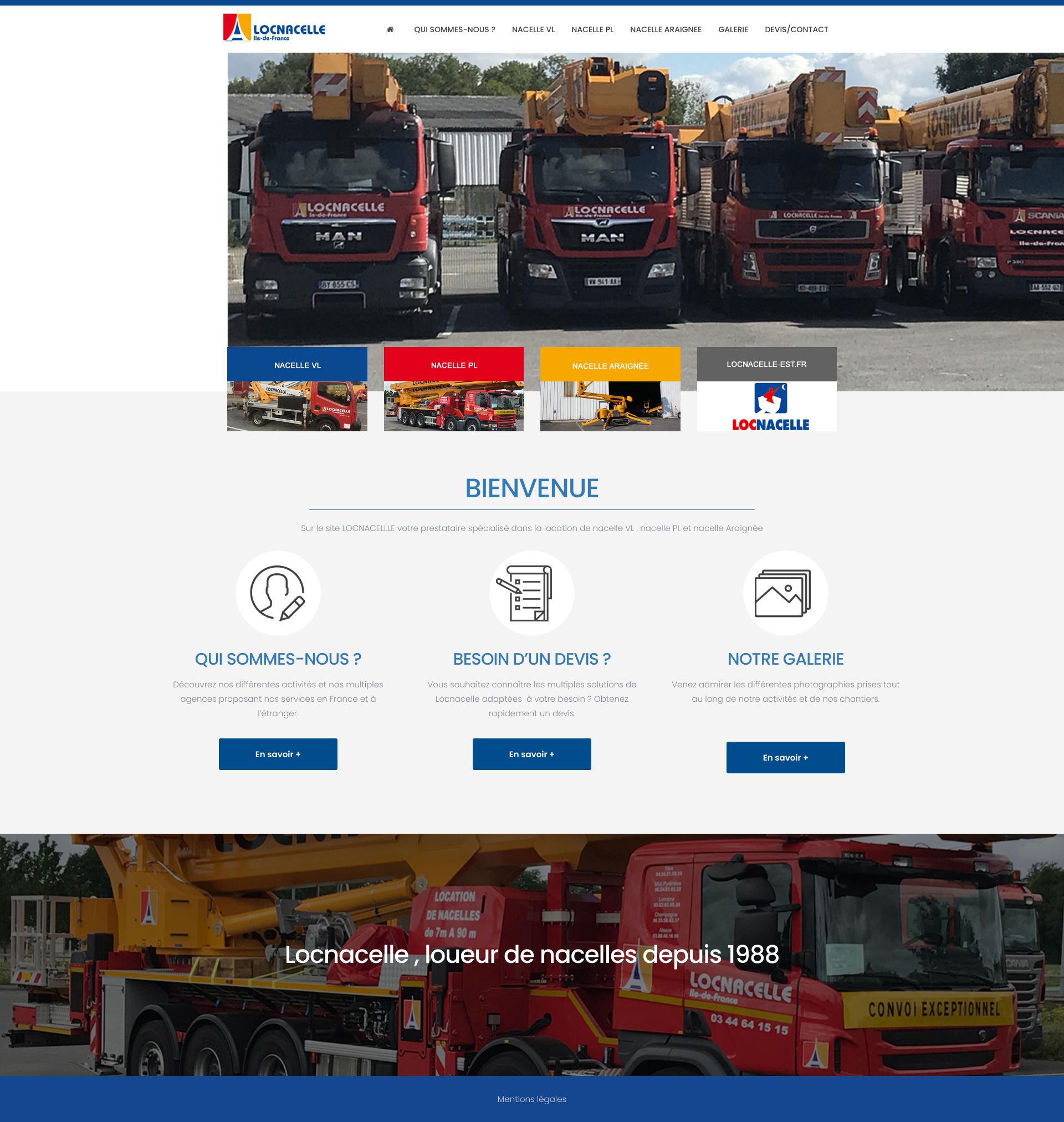 Aperçu du site