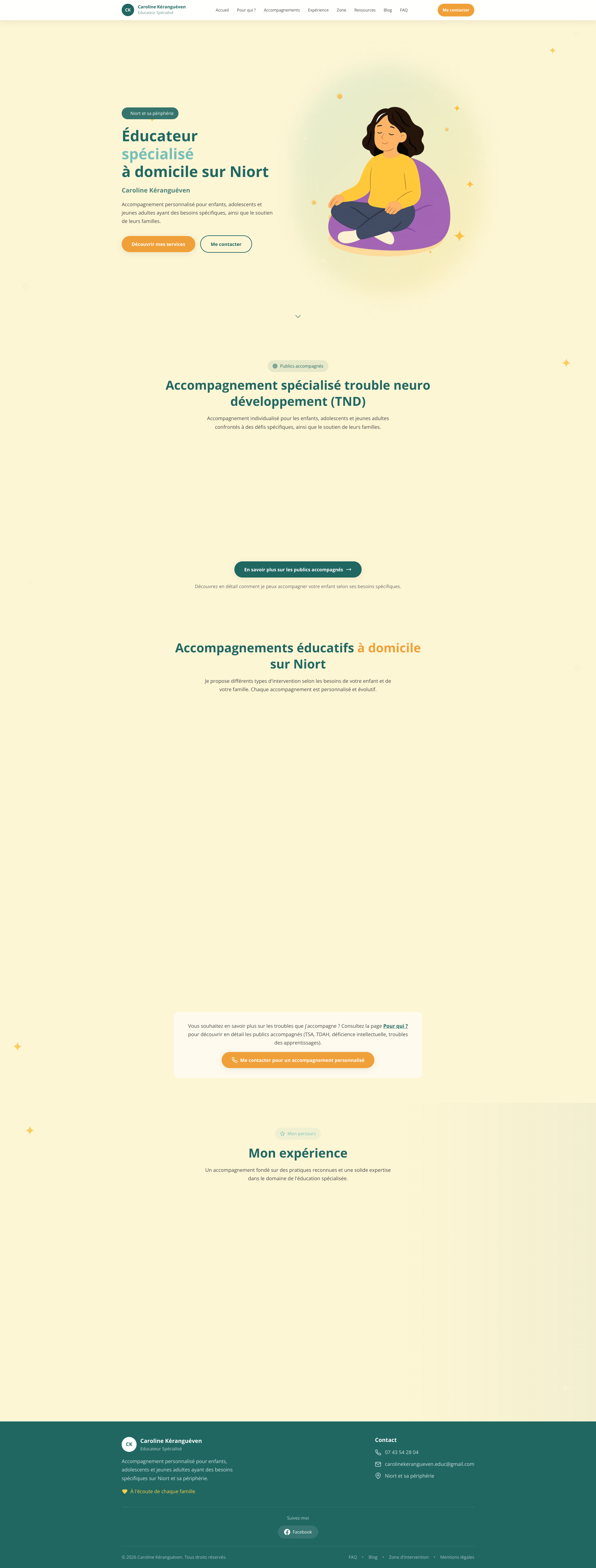 Aperçu du site
