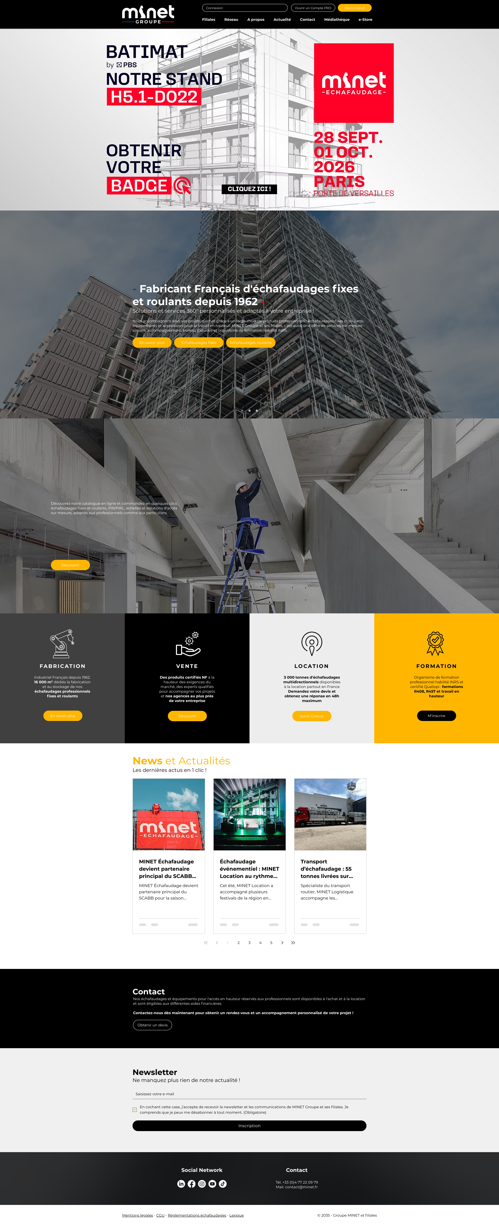 Aperçu du site