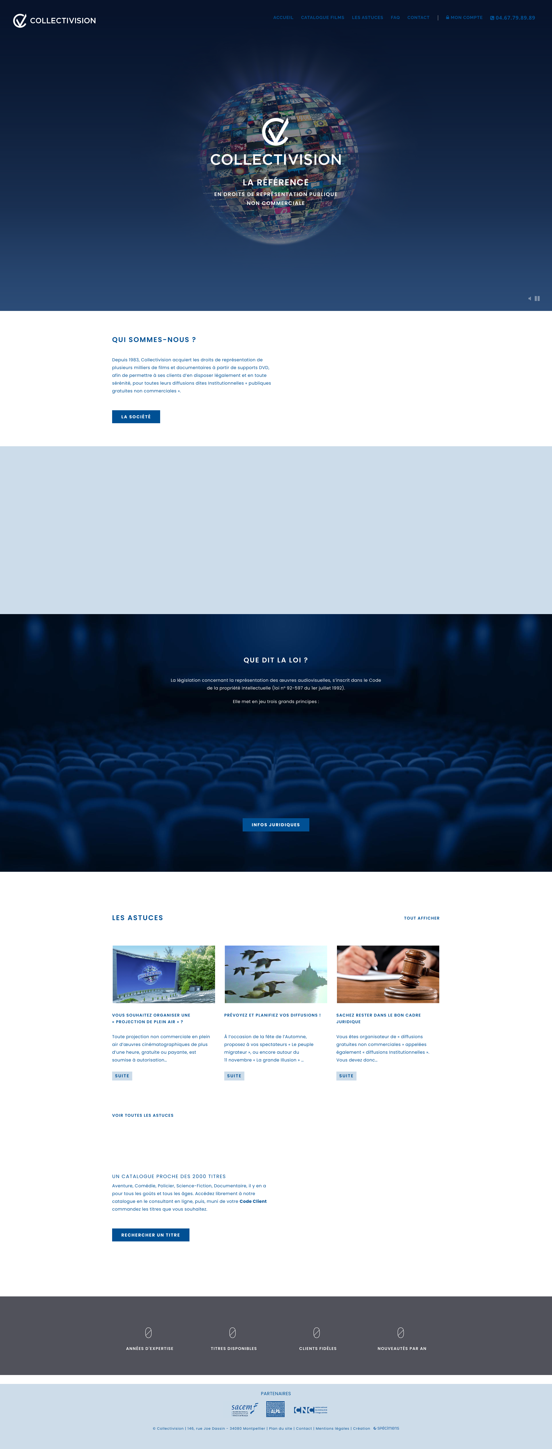 Aperçu du site