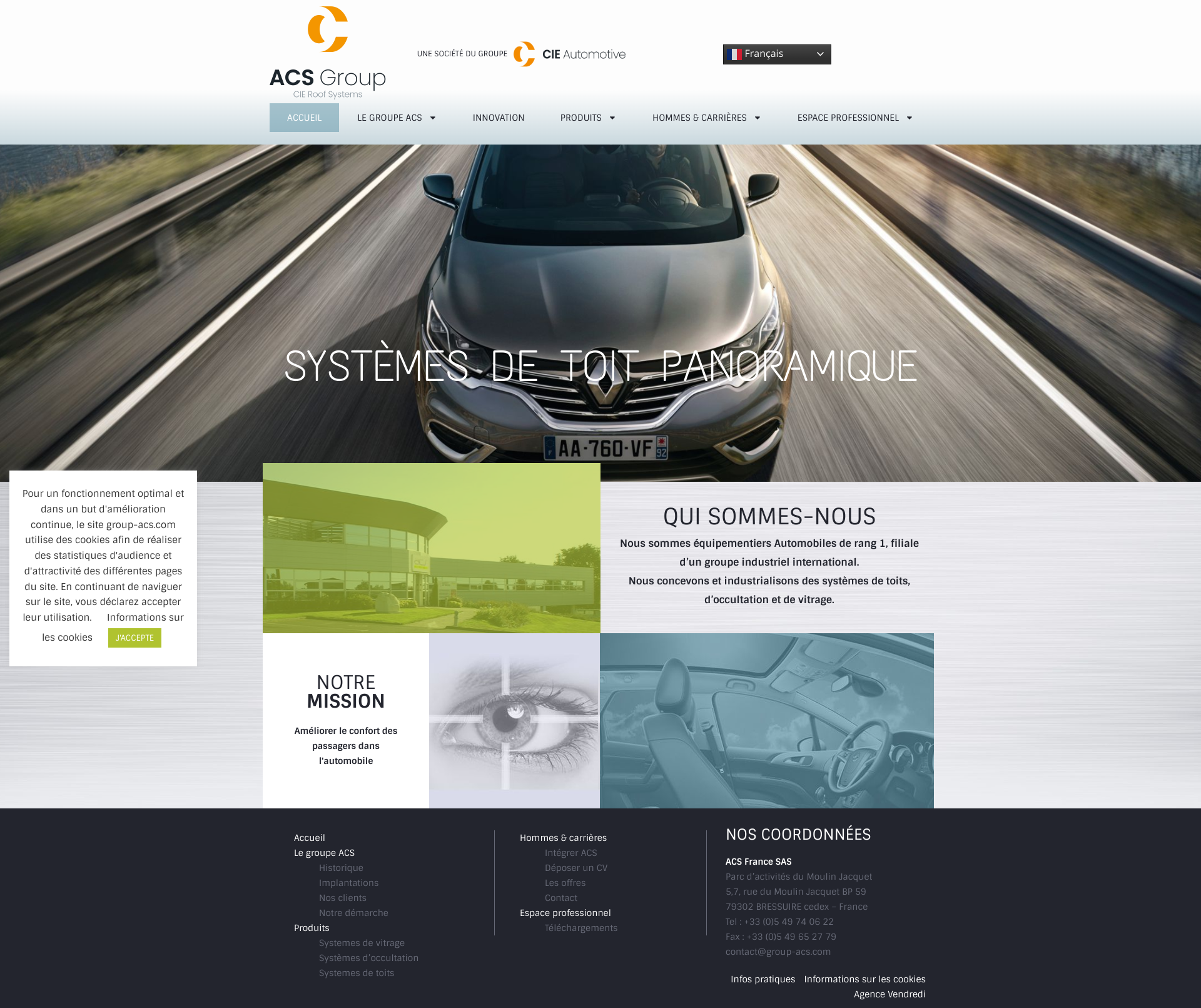 Aperçu du site