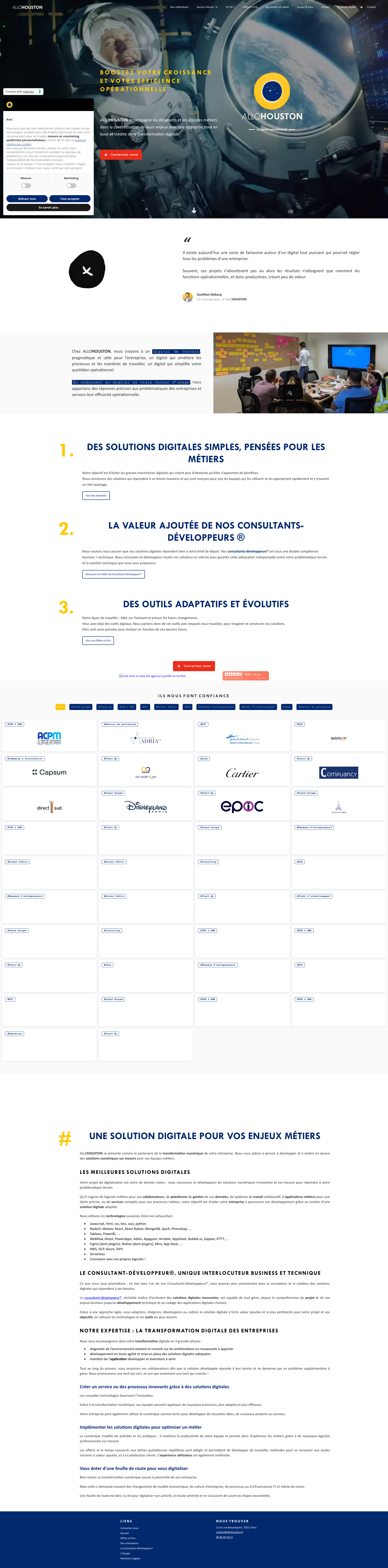 Aperçu du site