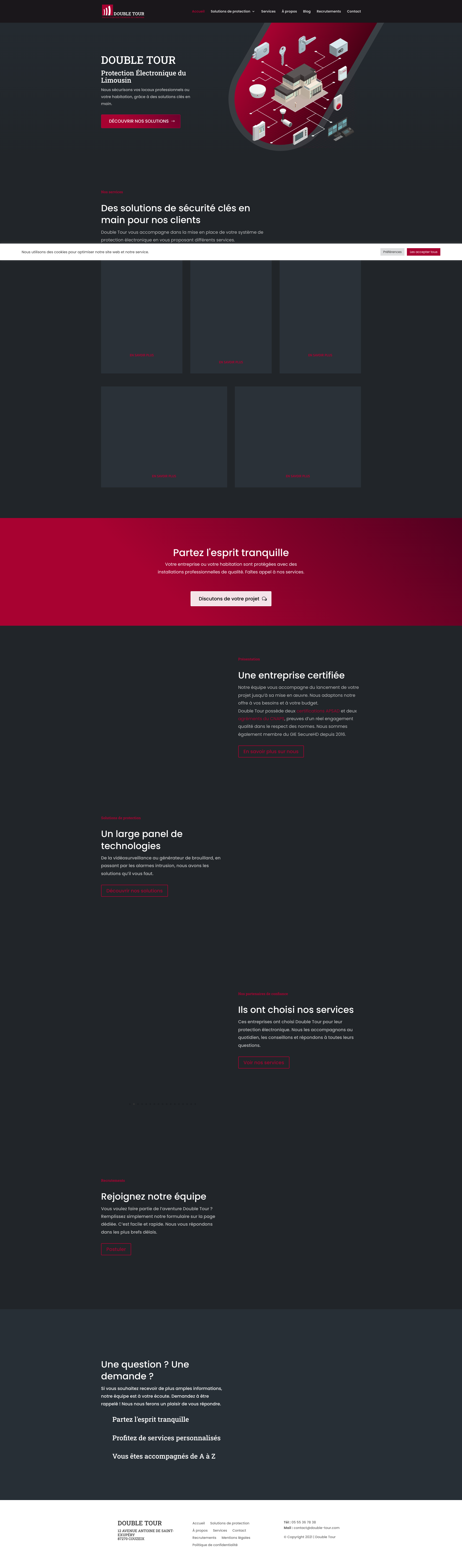 Aperçu du site