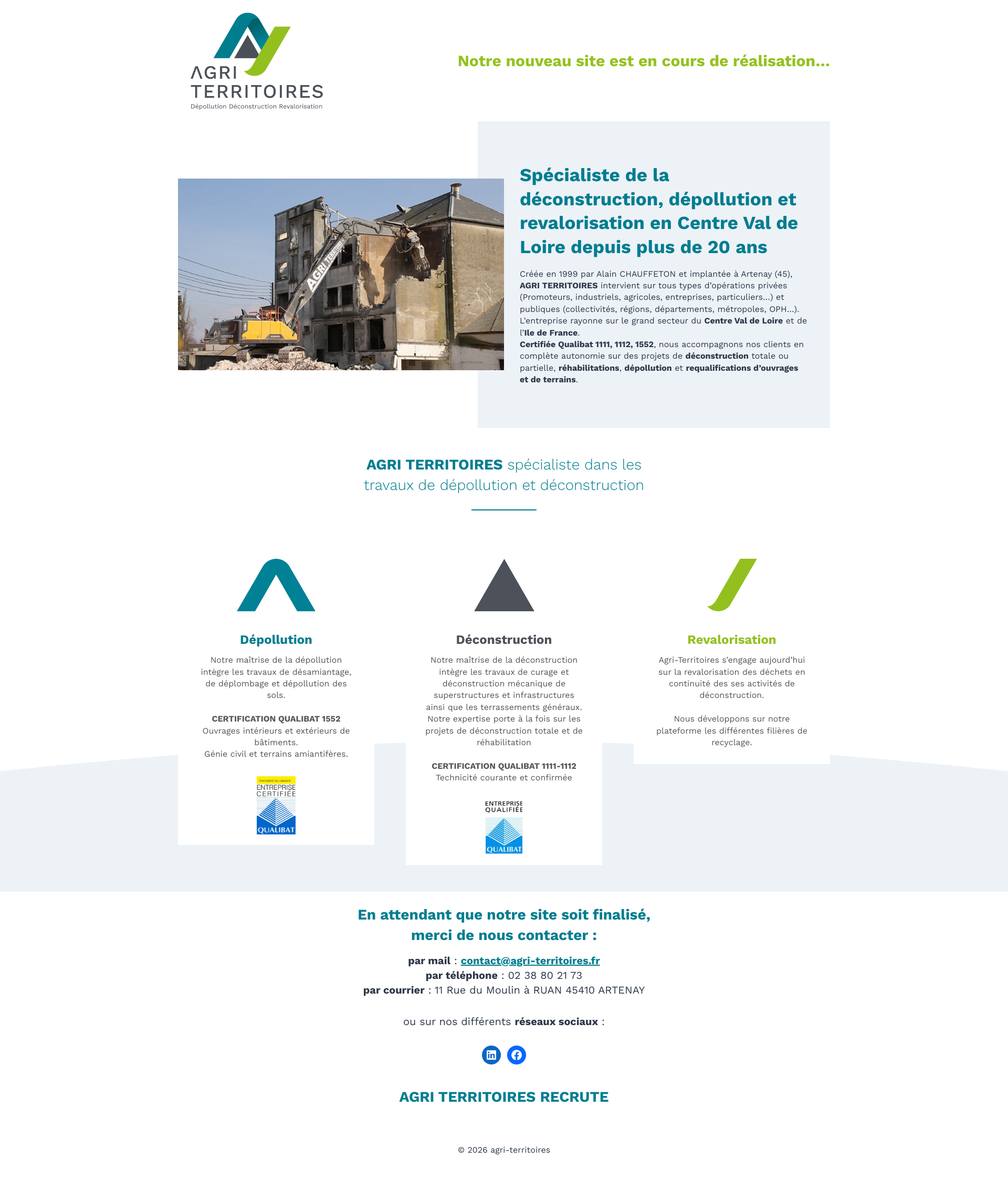 Aperçu du site