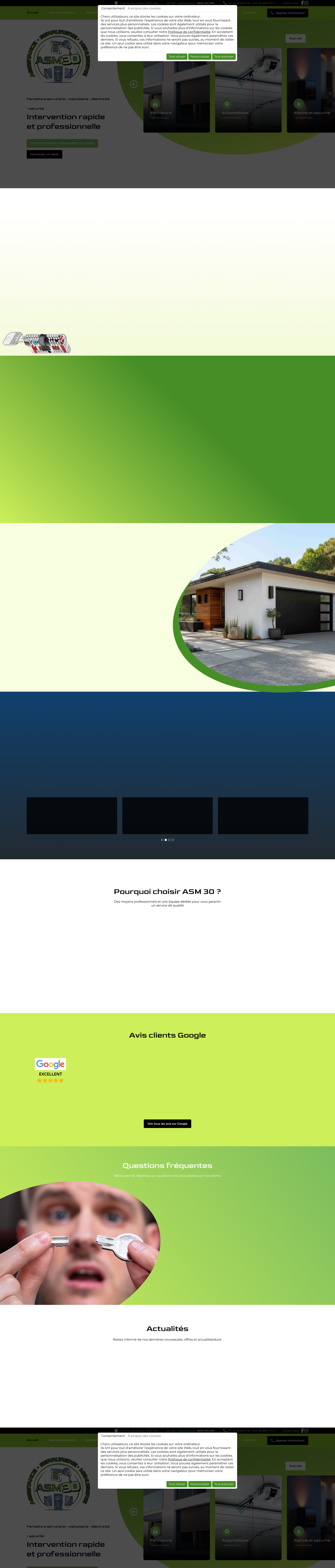 Aperçu du site
