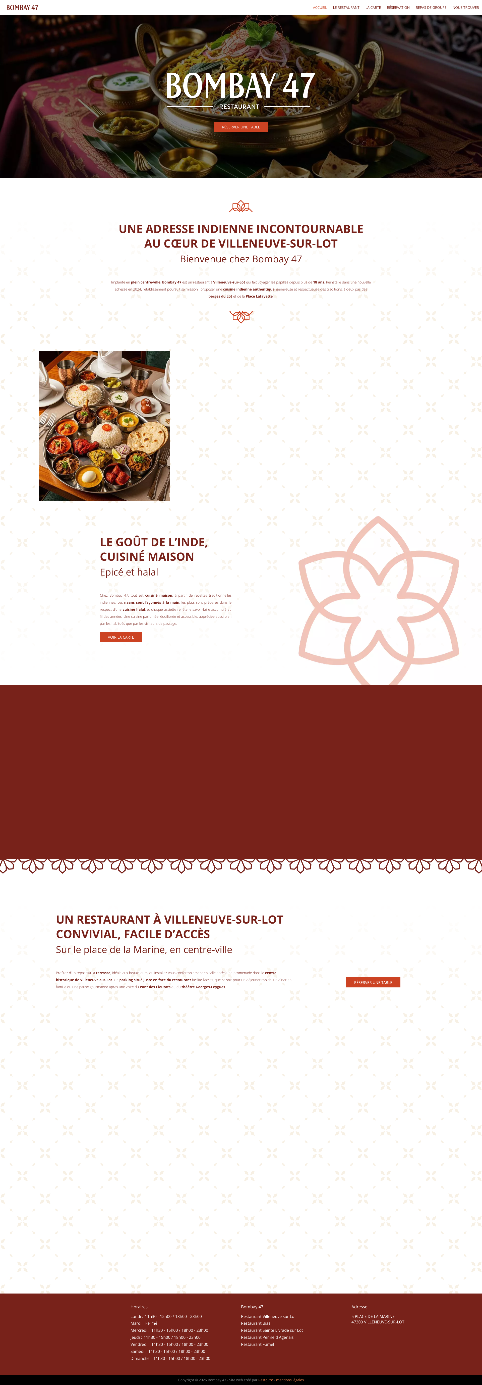 Aperçu du site