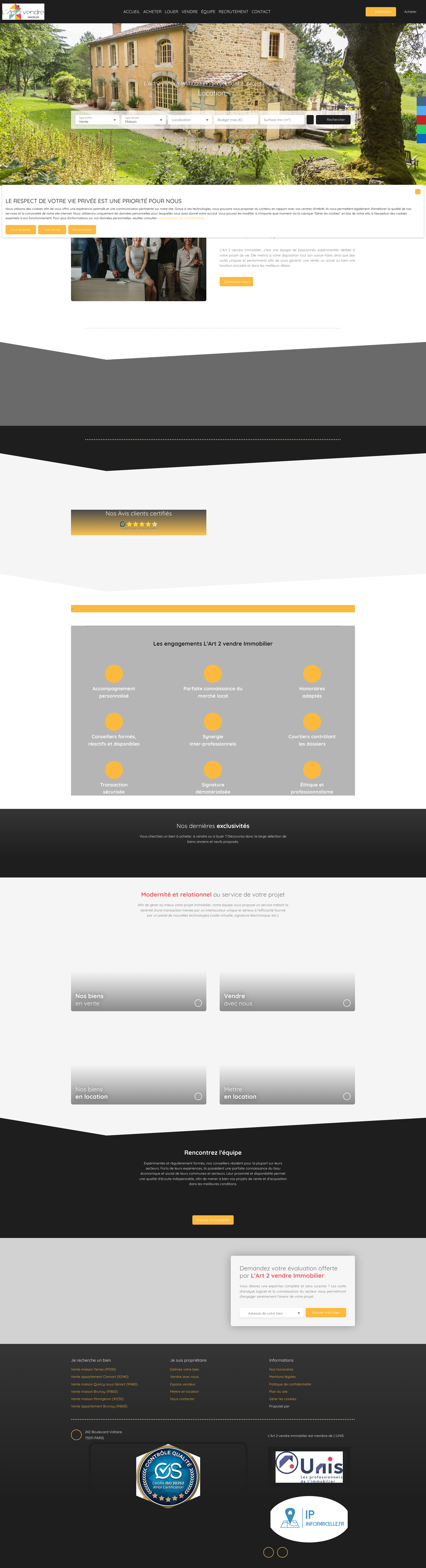 Aperçu du site