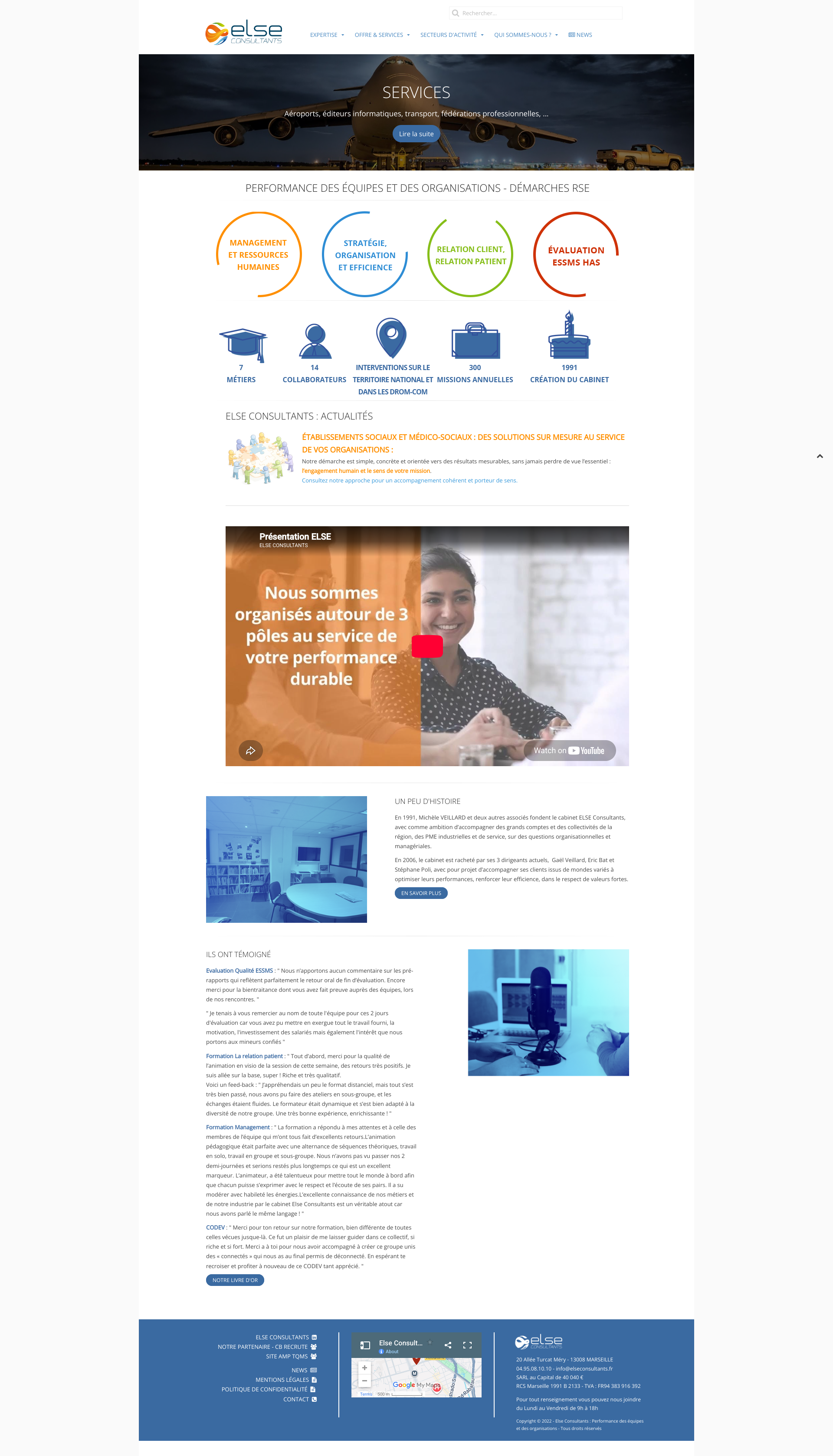 Aperçu du site