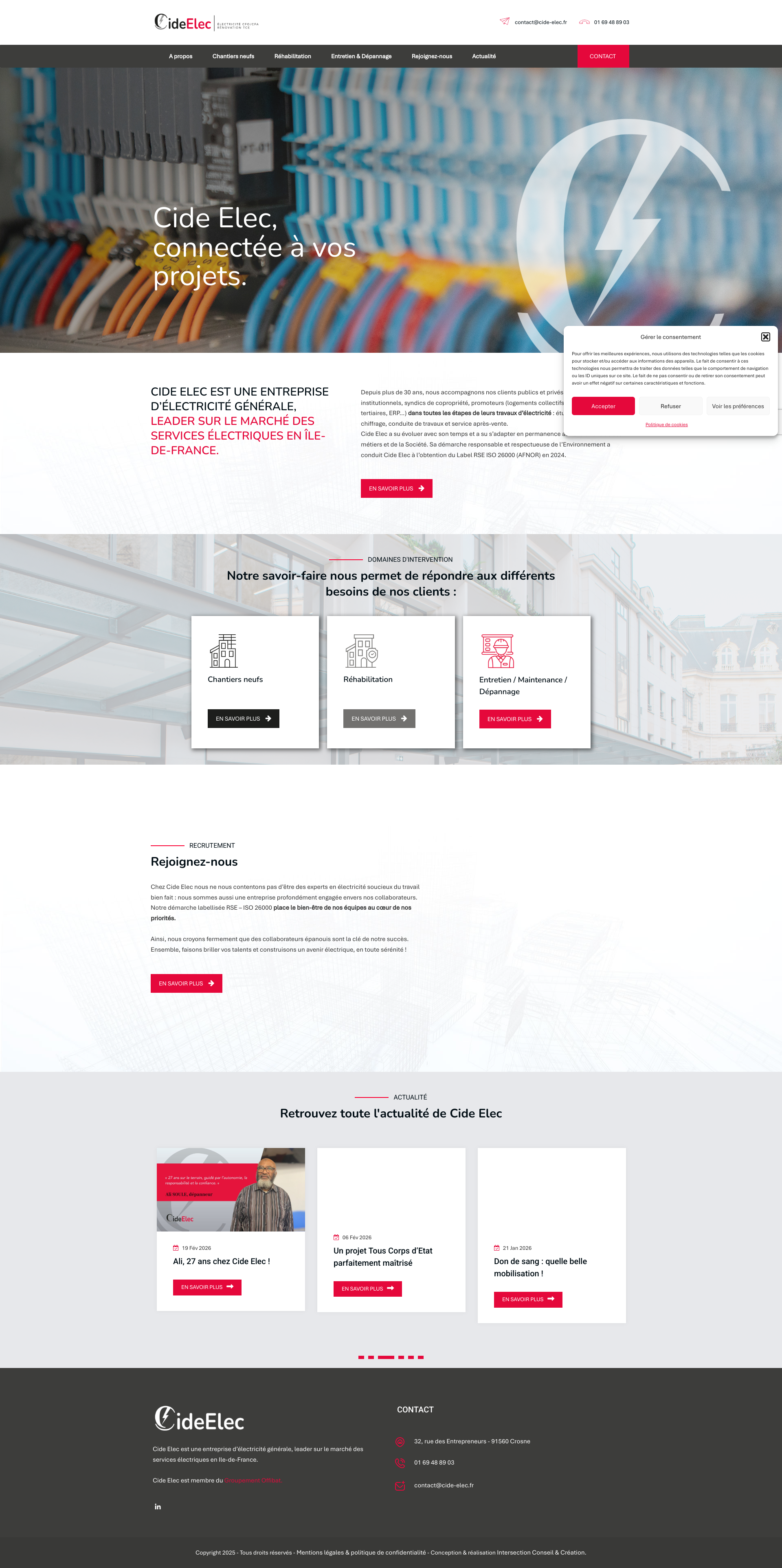 Aperçu du site