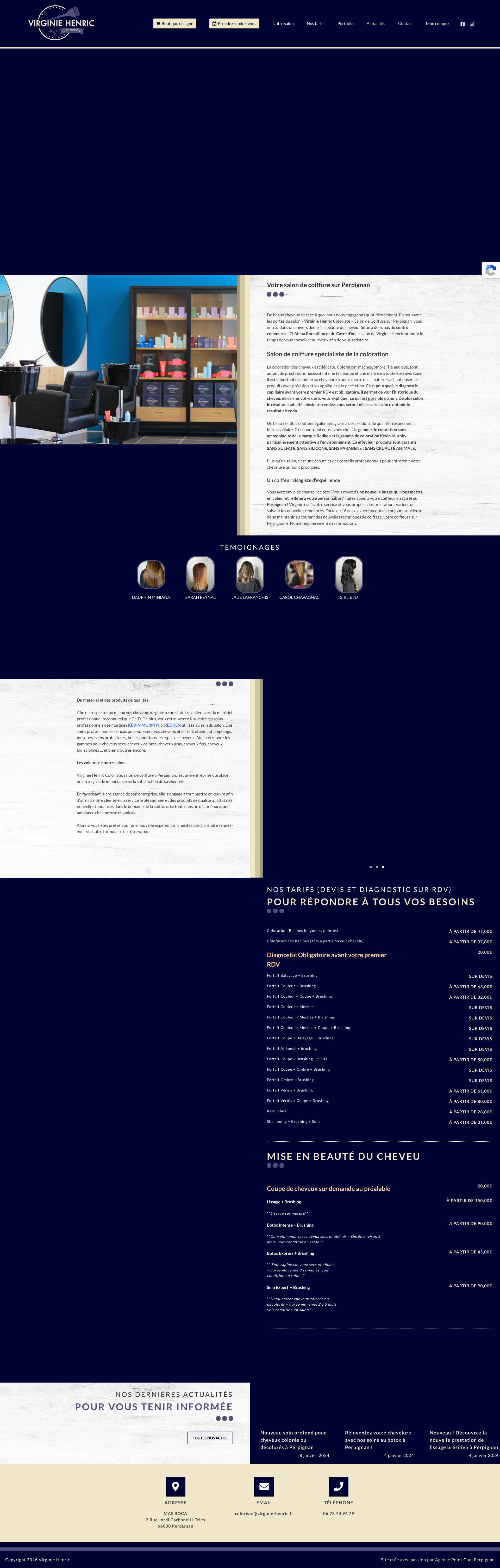Aperçu du site