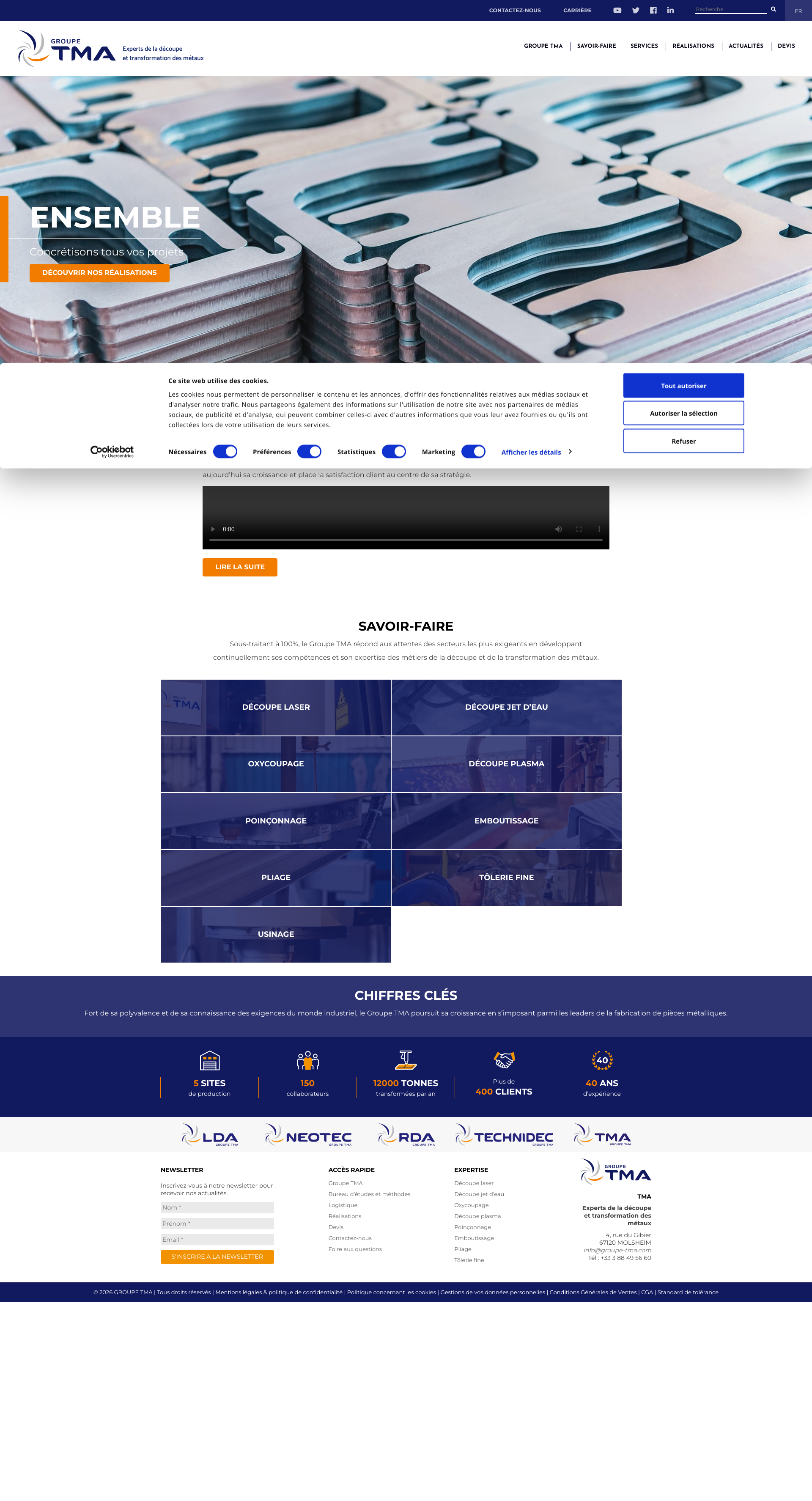 Aperçu du site