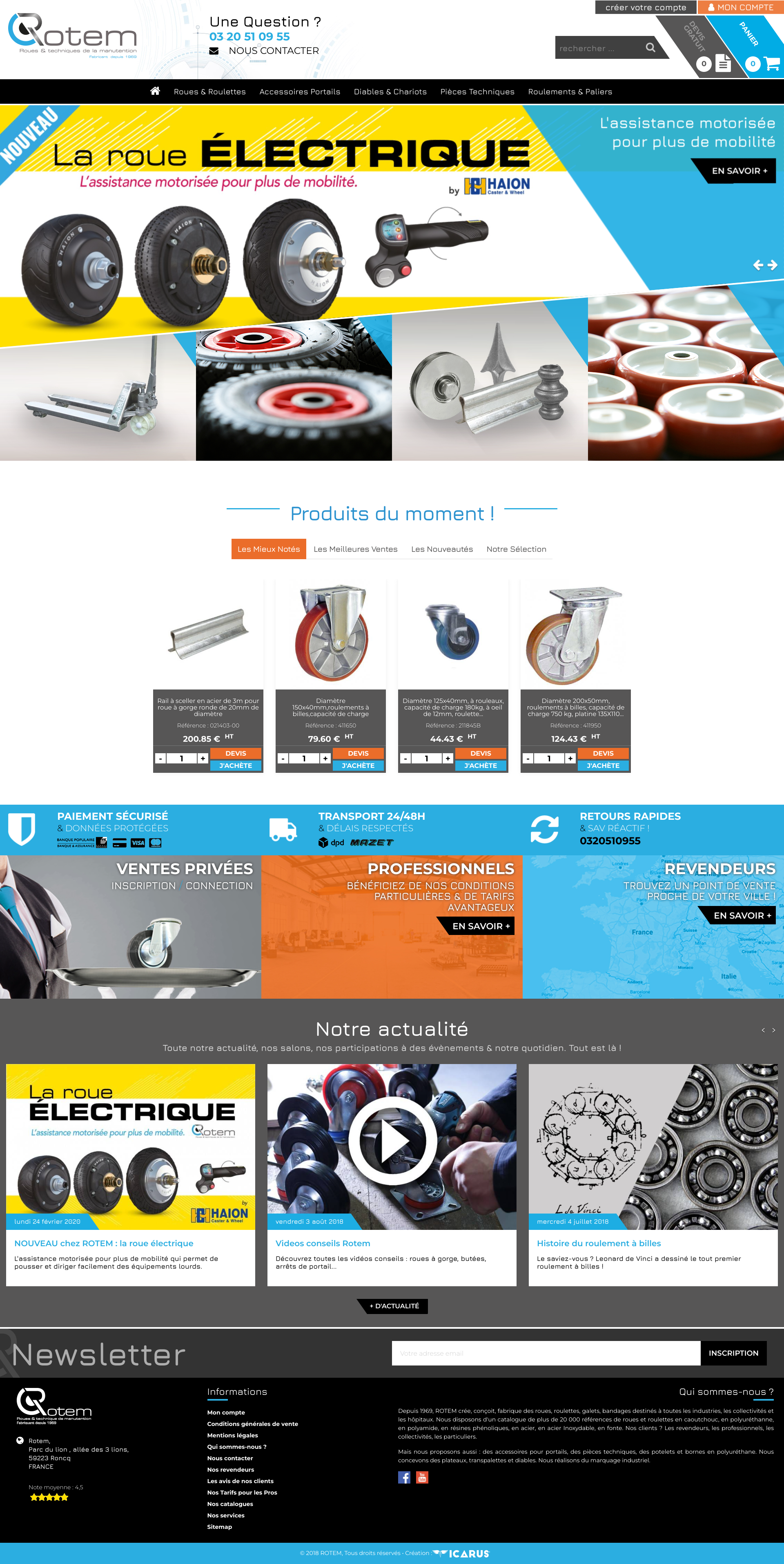 Aperçu du site