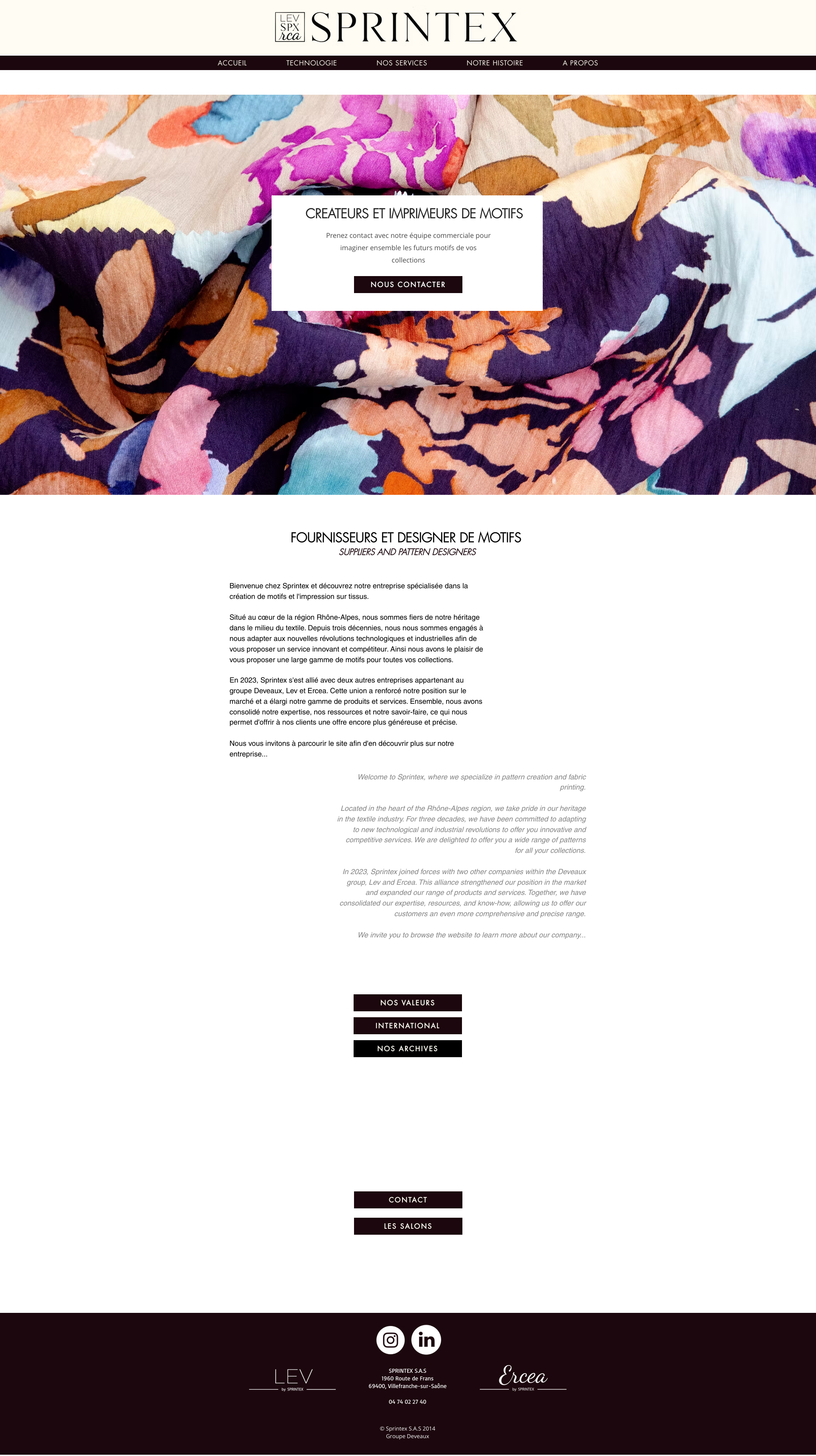 Aperçu du site
