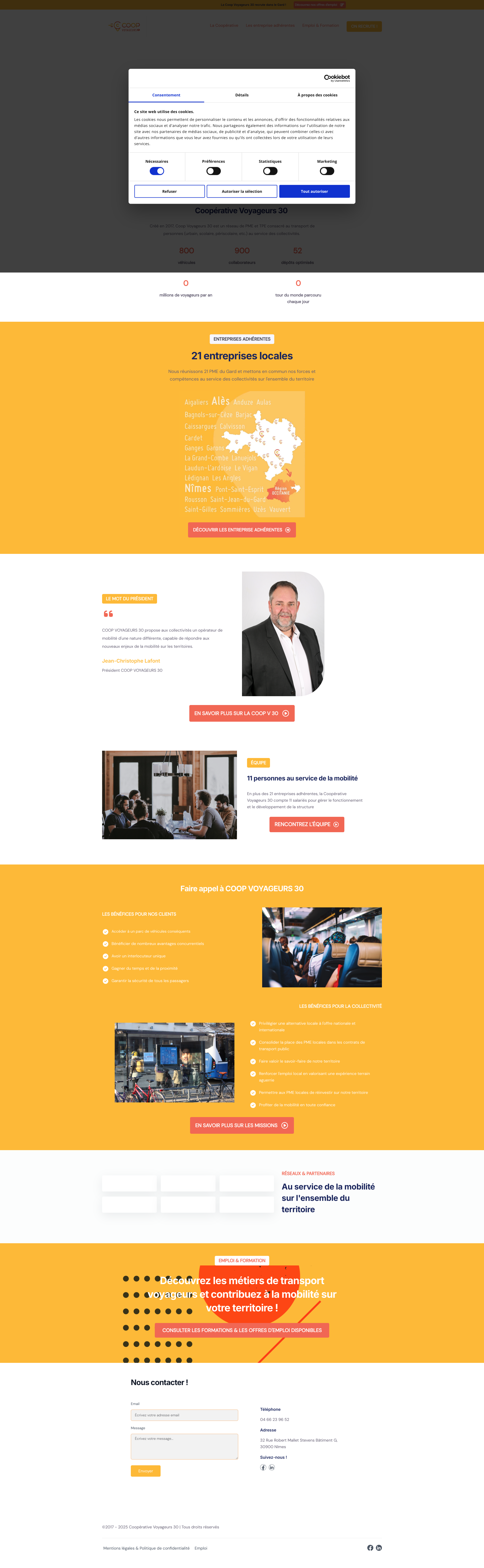 Aperçu du site