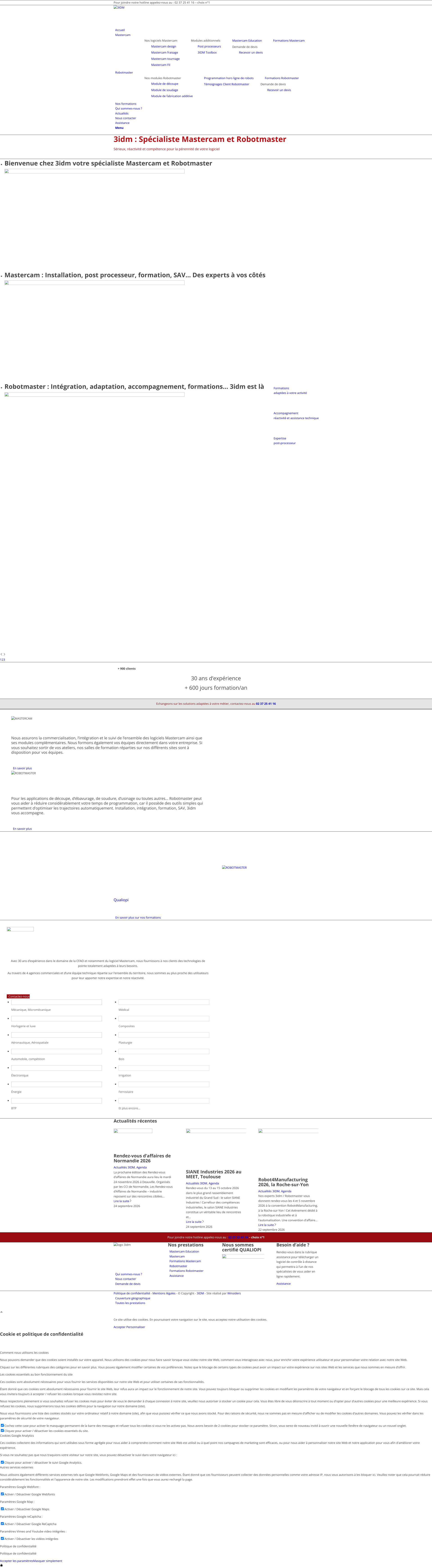 Aperçu du site