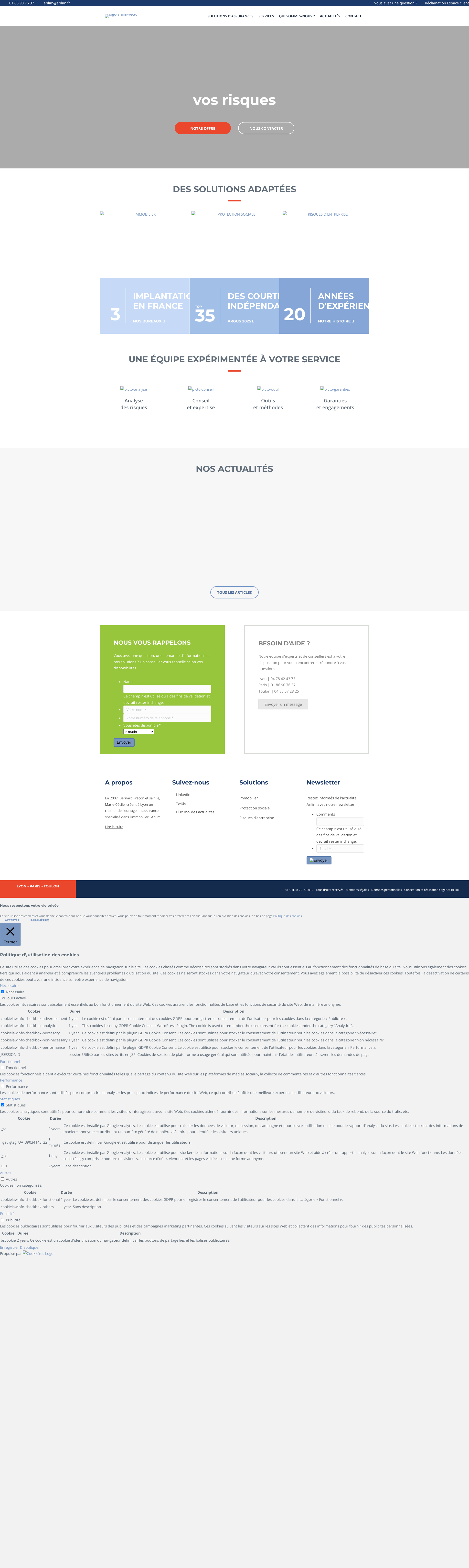 Aperçu du site