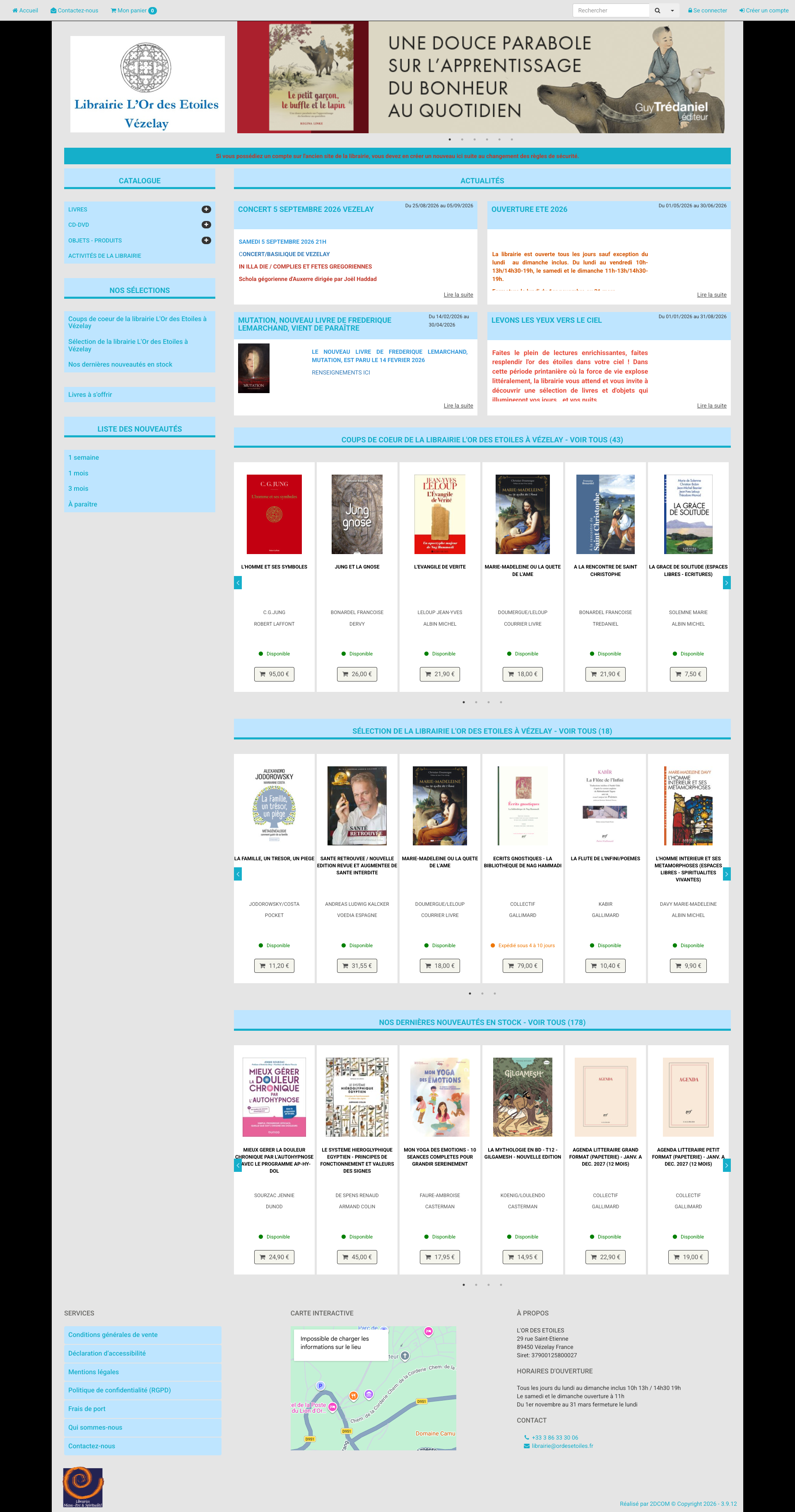 Aperçu du site