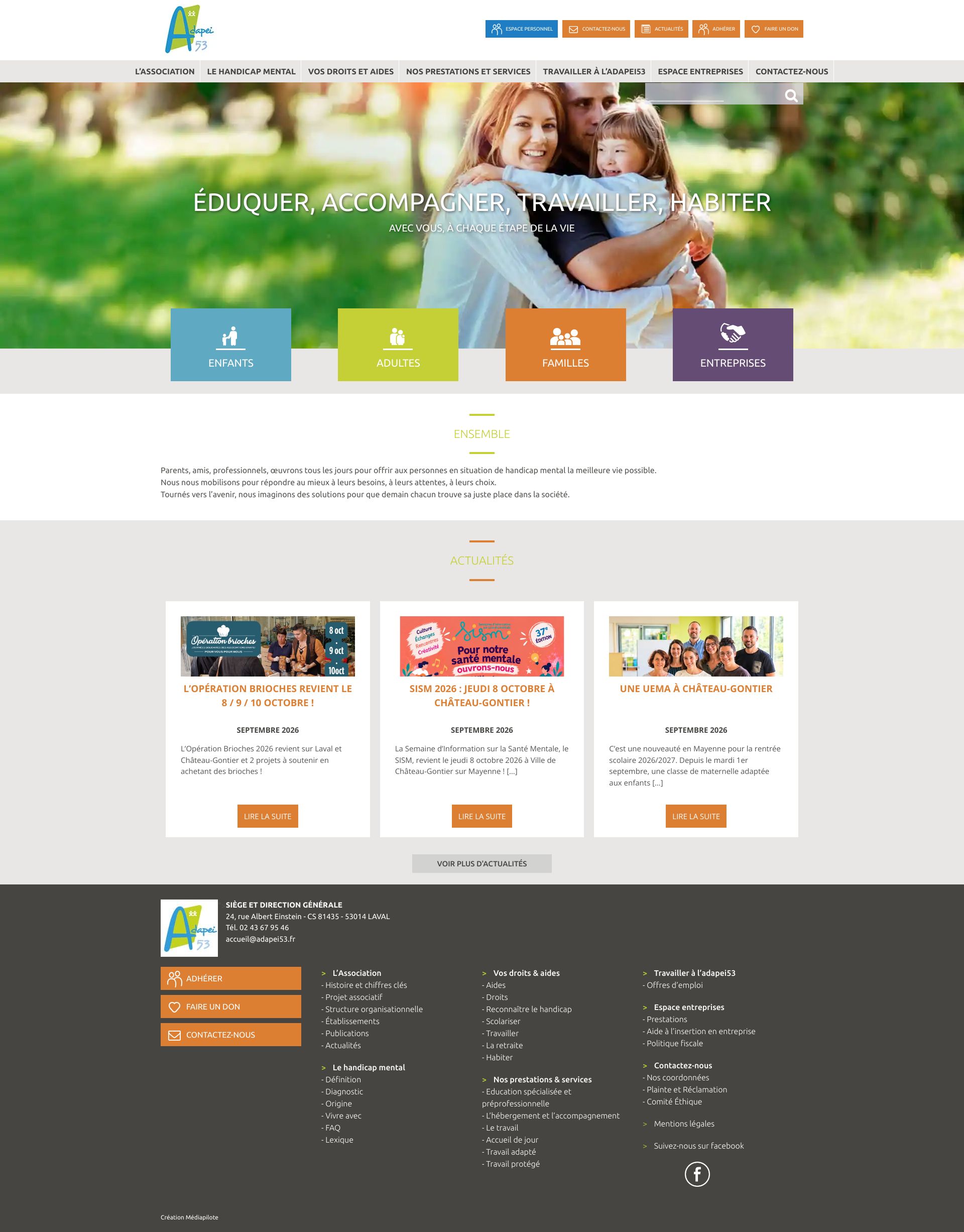 Aperçu du site