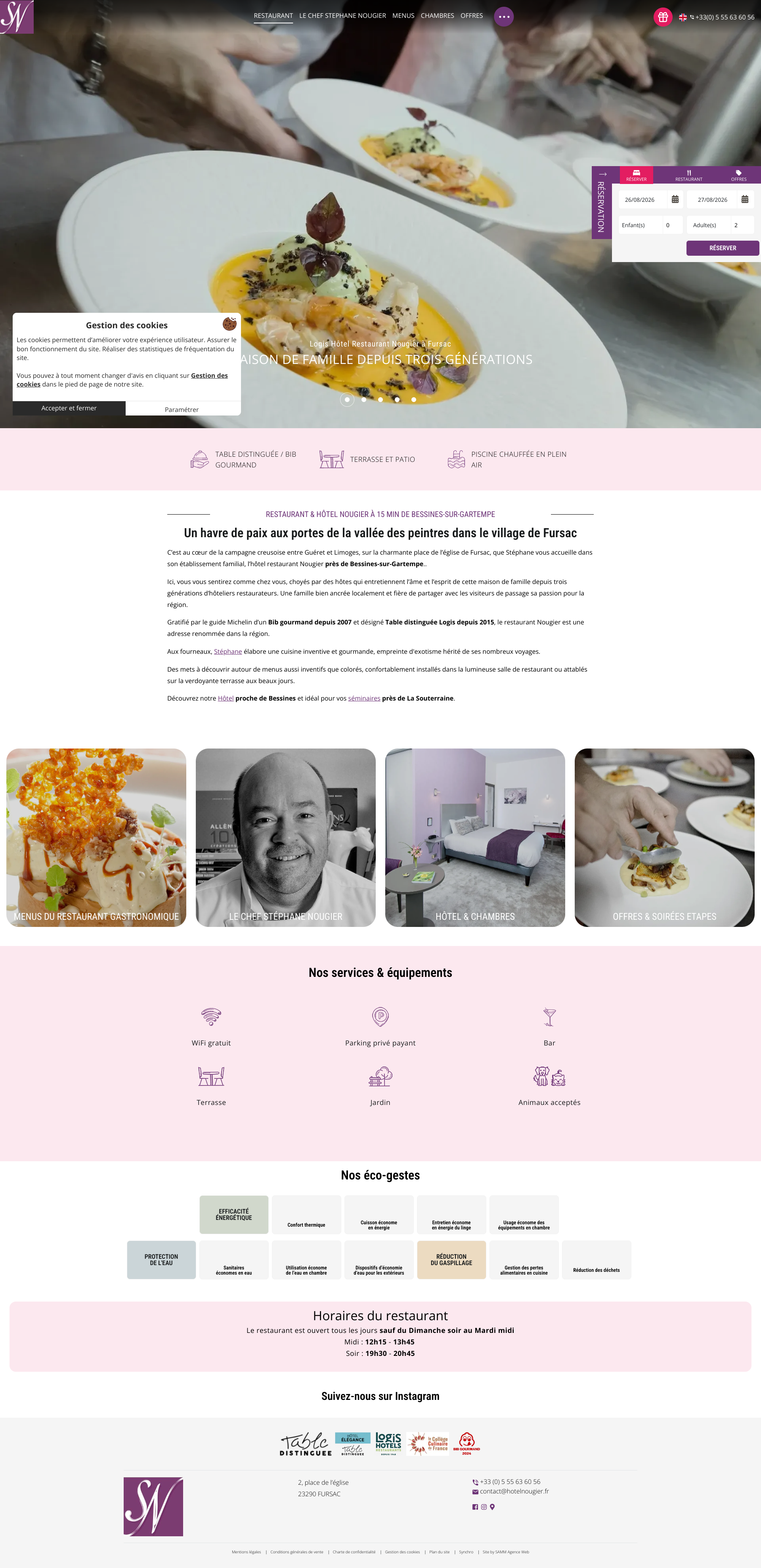 Aperçu du site