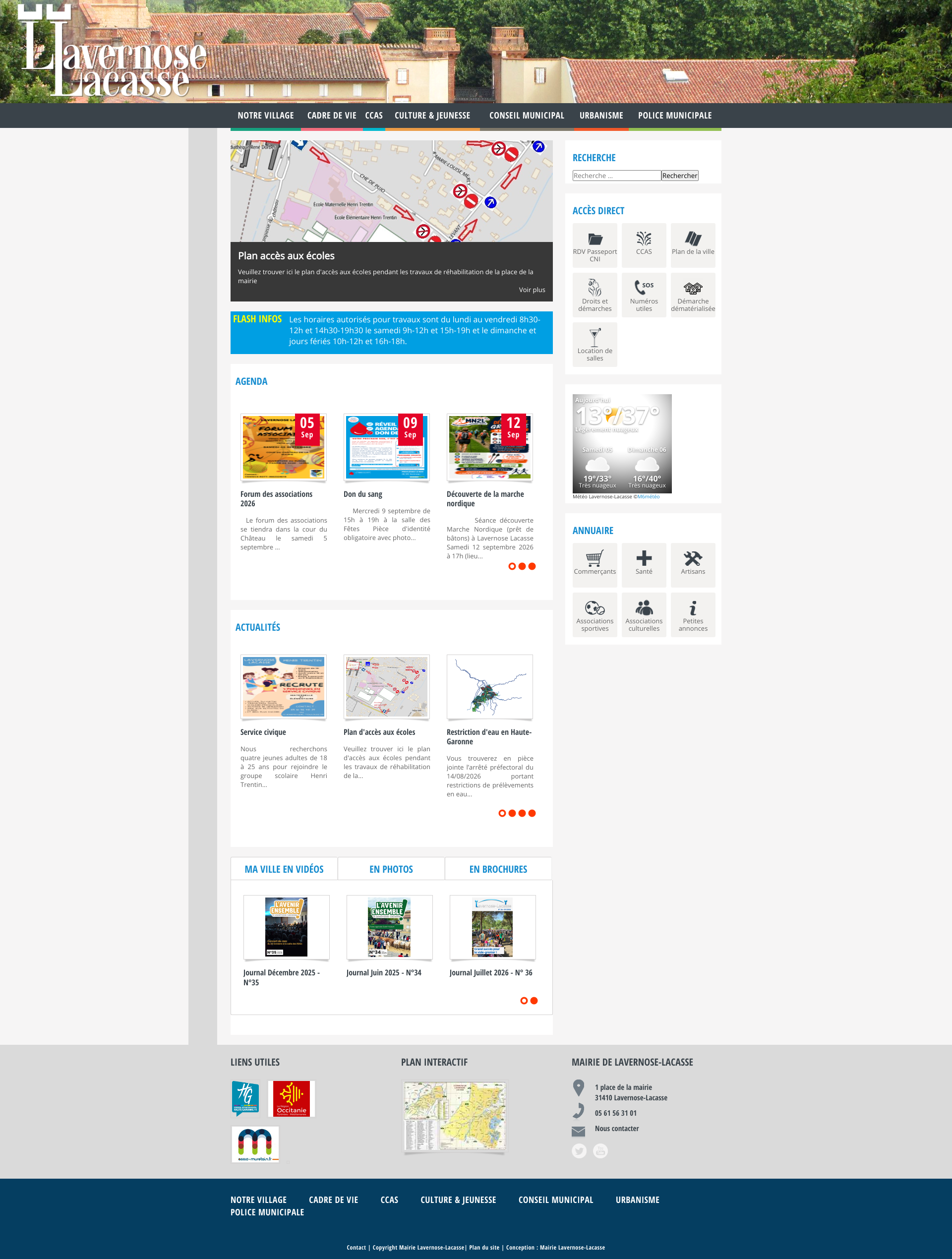Aperçu du site