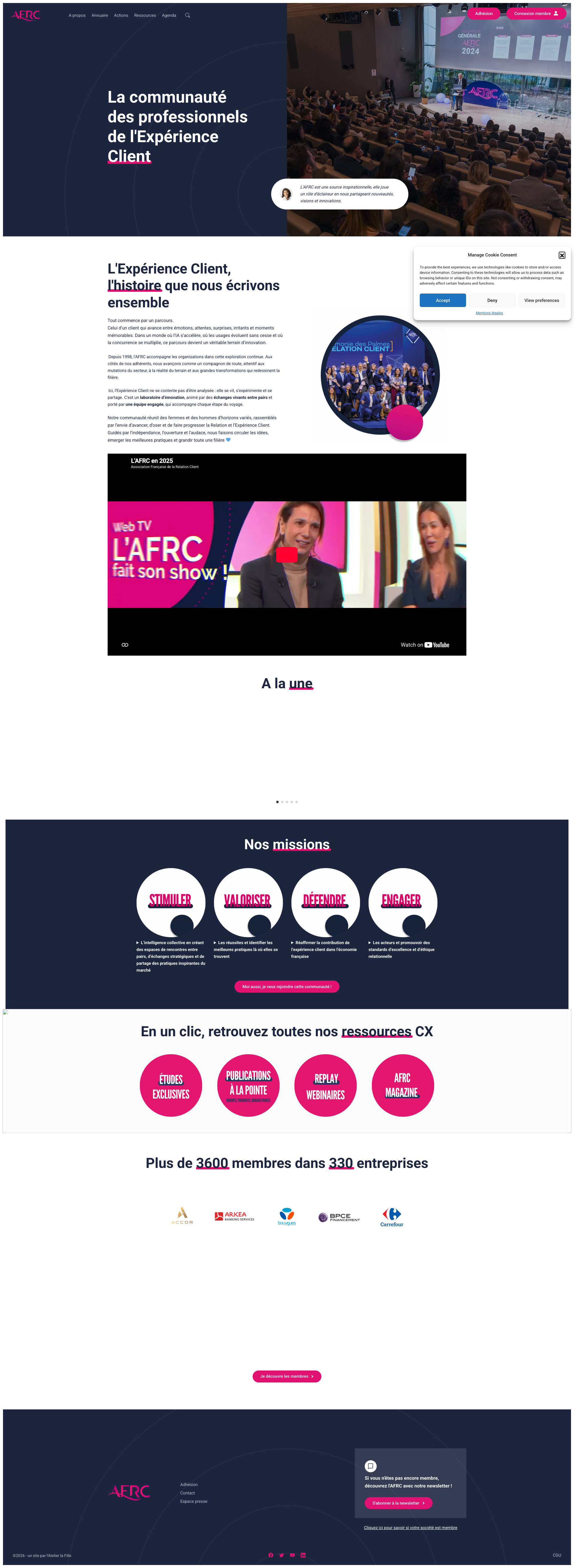 Aperçu du site