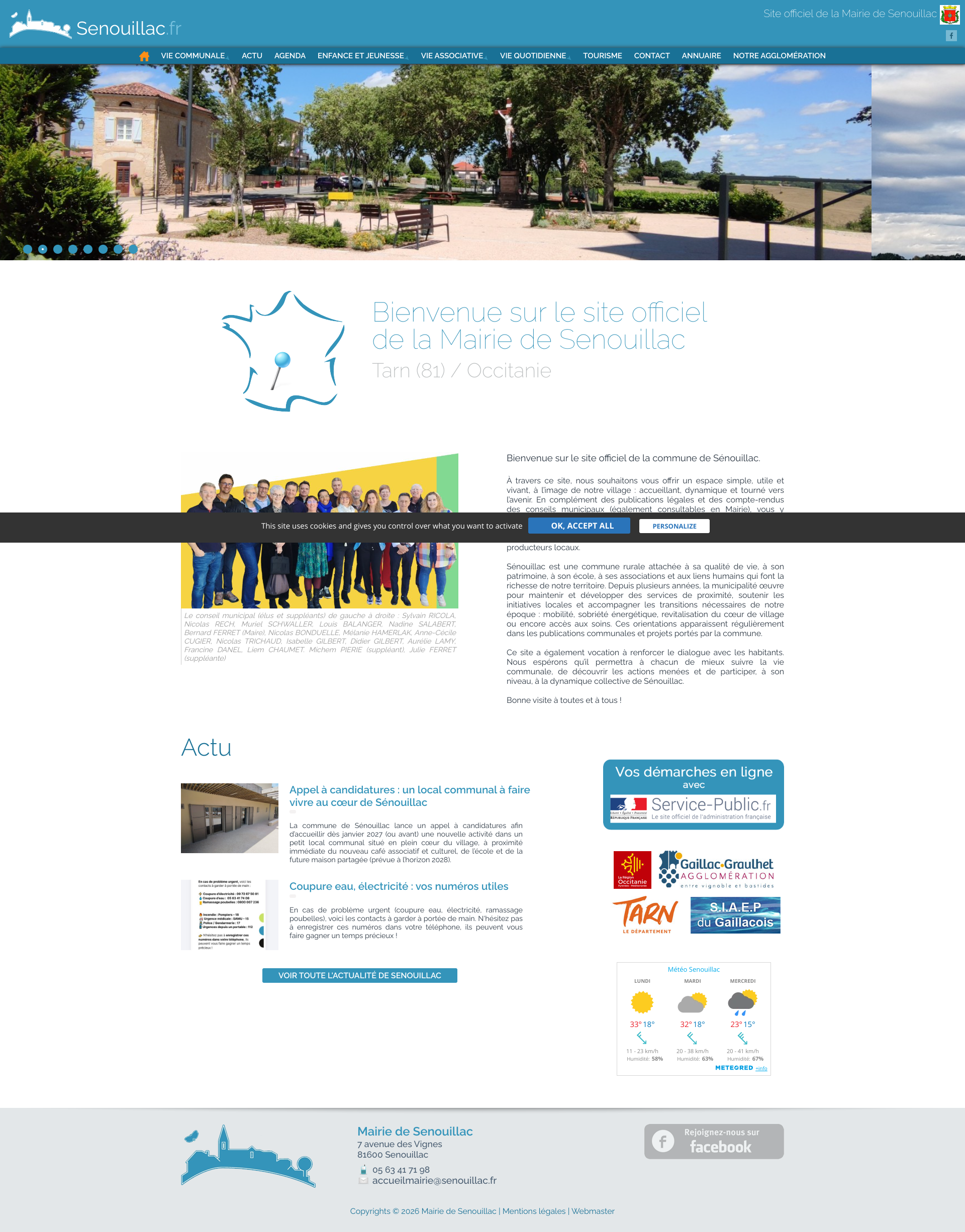 Aperçu du site